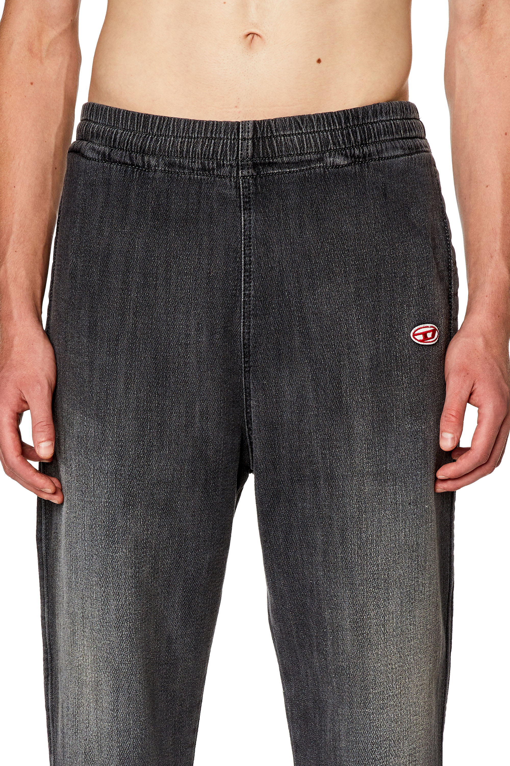 Diesel - Tapered D-Lab Track Denim 09E30, Negro/Gris oscuro - Image 4