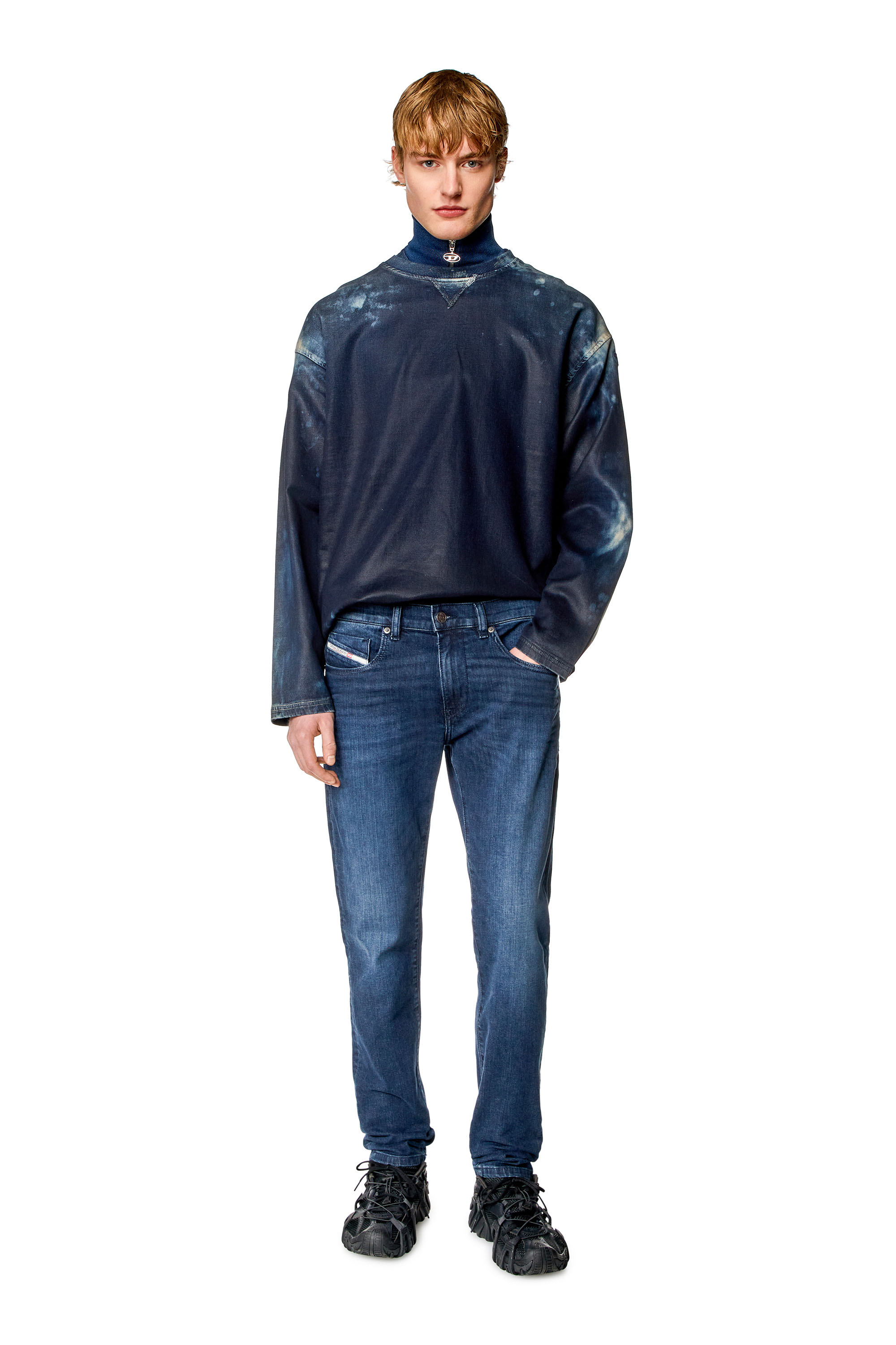 Diesel - Slim Jeans 2019 D-Strukt 0CNAA, Azul Oscuro - Image 4