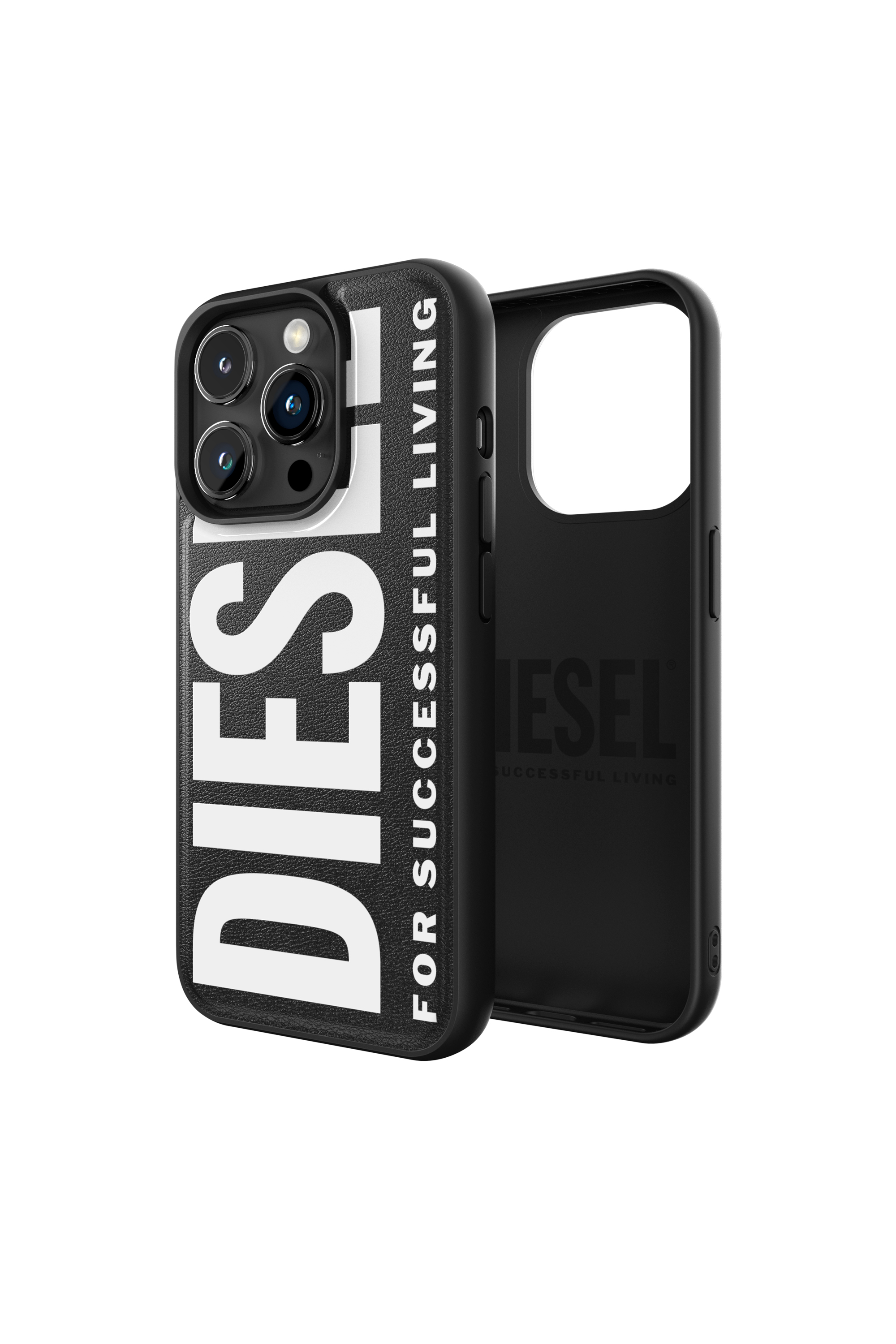 Diesel - 54166 MOULDED CASE, Funda moldeada iP15 Pro Unisex in Negro - 1