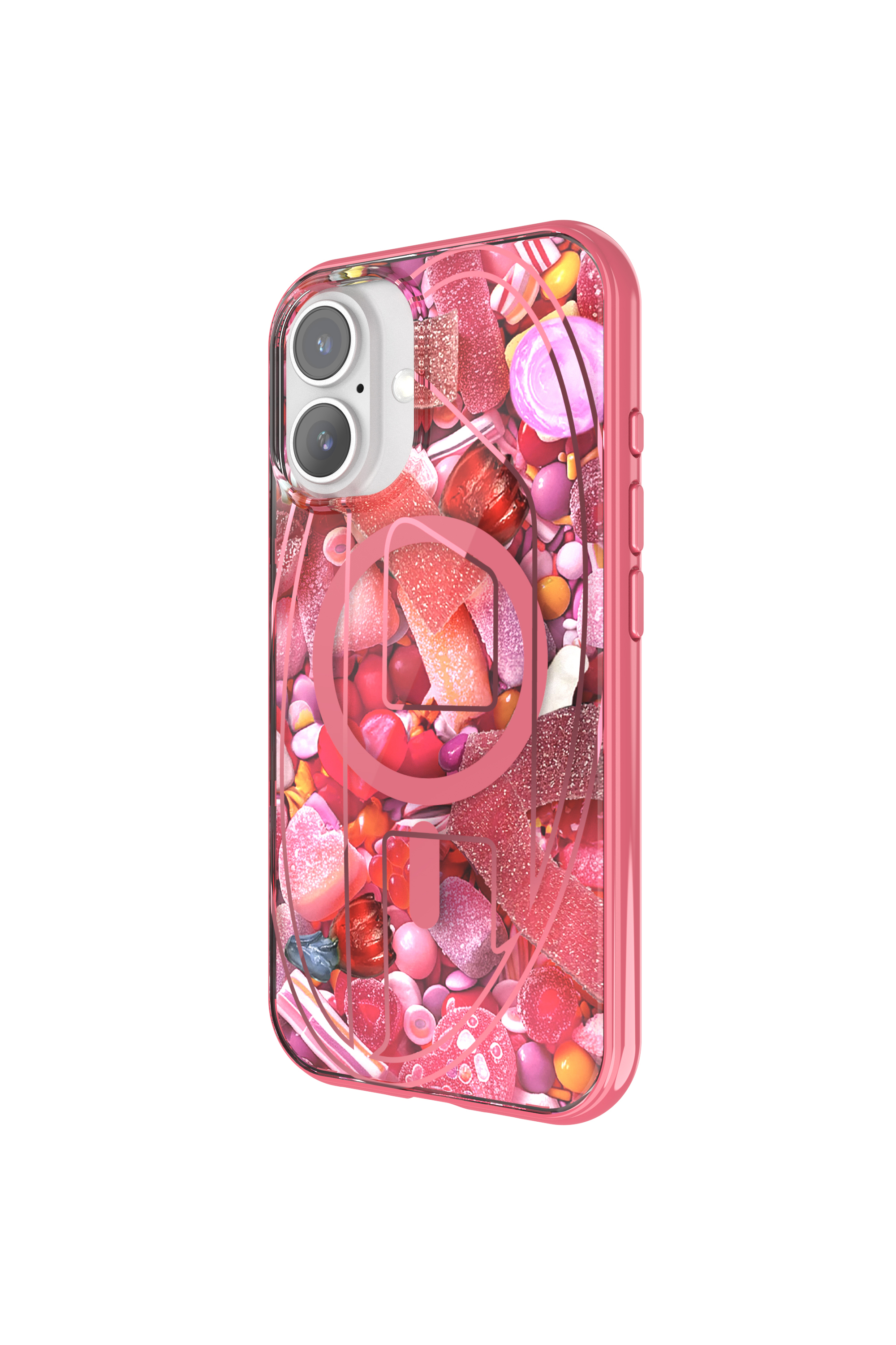 Diesel - 60249 AOP CASE, Funda Oval D con MagSafe iPhone 16 Unisex in Rosa - 2