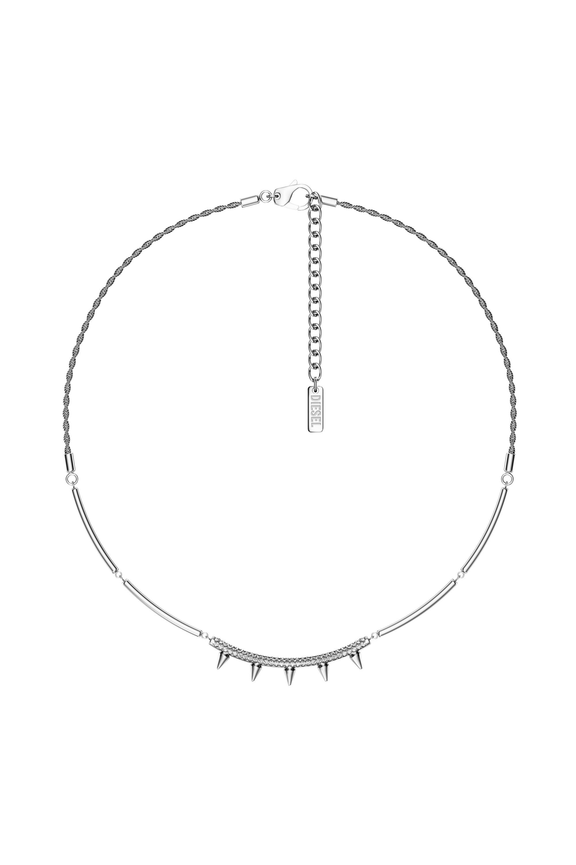 Diesel - DX1724040, Unisex's Stainless Steel Chain Necklace in Silver - 1