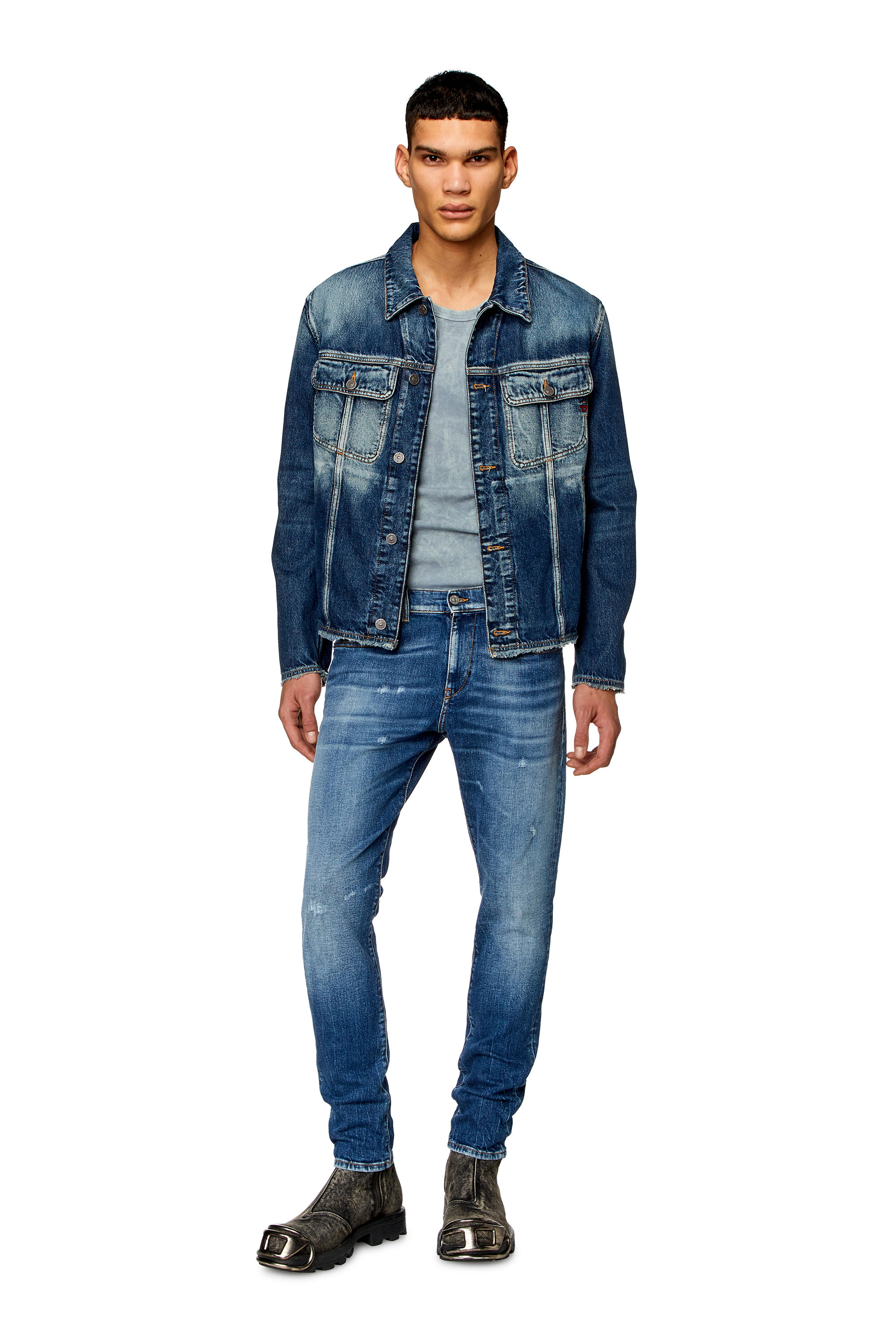 Diesel - Slim Jeans 2019 D-Strukt 007T3, Azul medio - Image 1