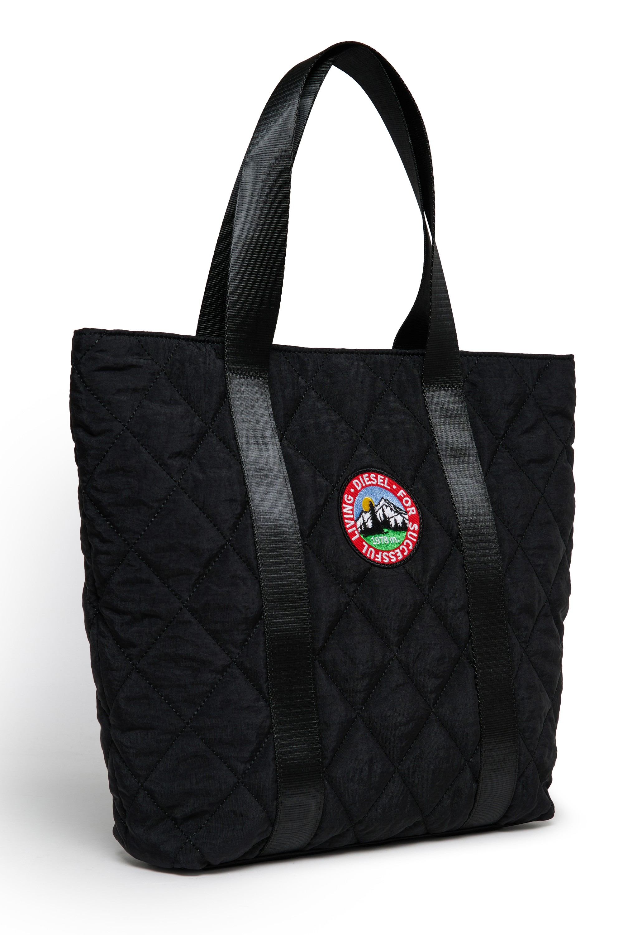 Diesel - WMONTY, WMONTY - Bolso tote de nailon acolchado Mujer in Negro - 3