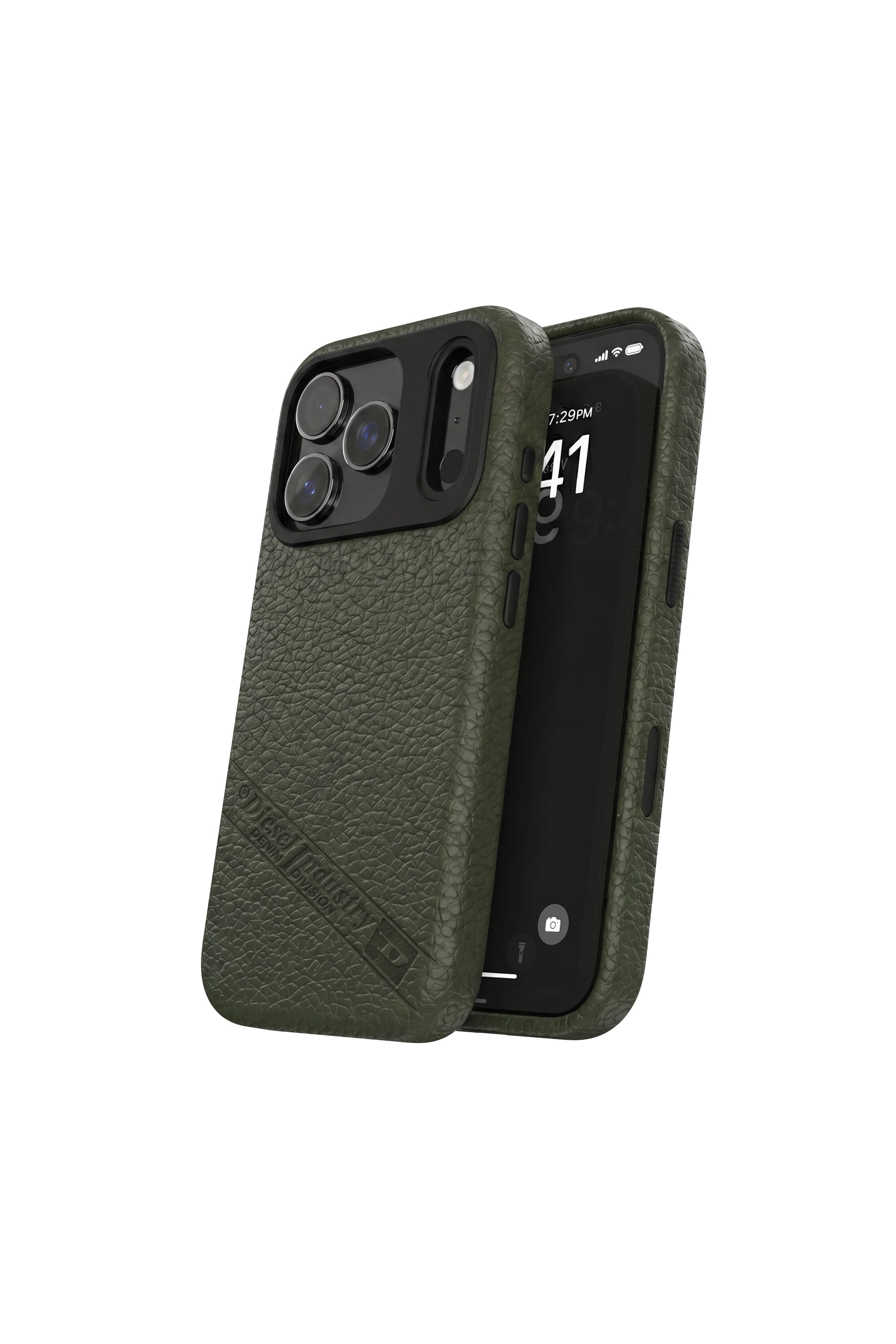 Diesel - 60647 MOULDED CASE, Funda Flag D con MagSafe para iPhone 17 Pro Unisex in Verde - 3