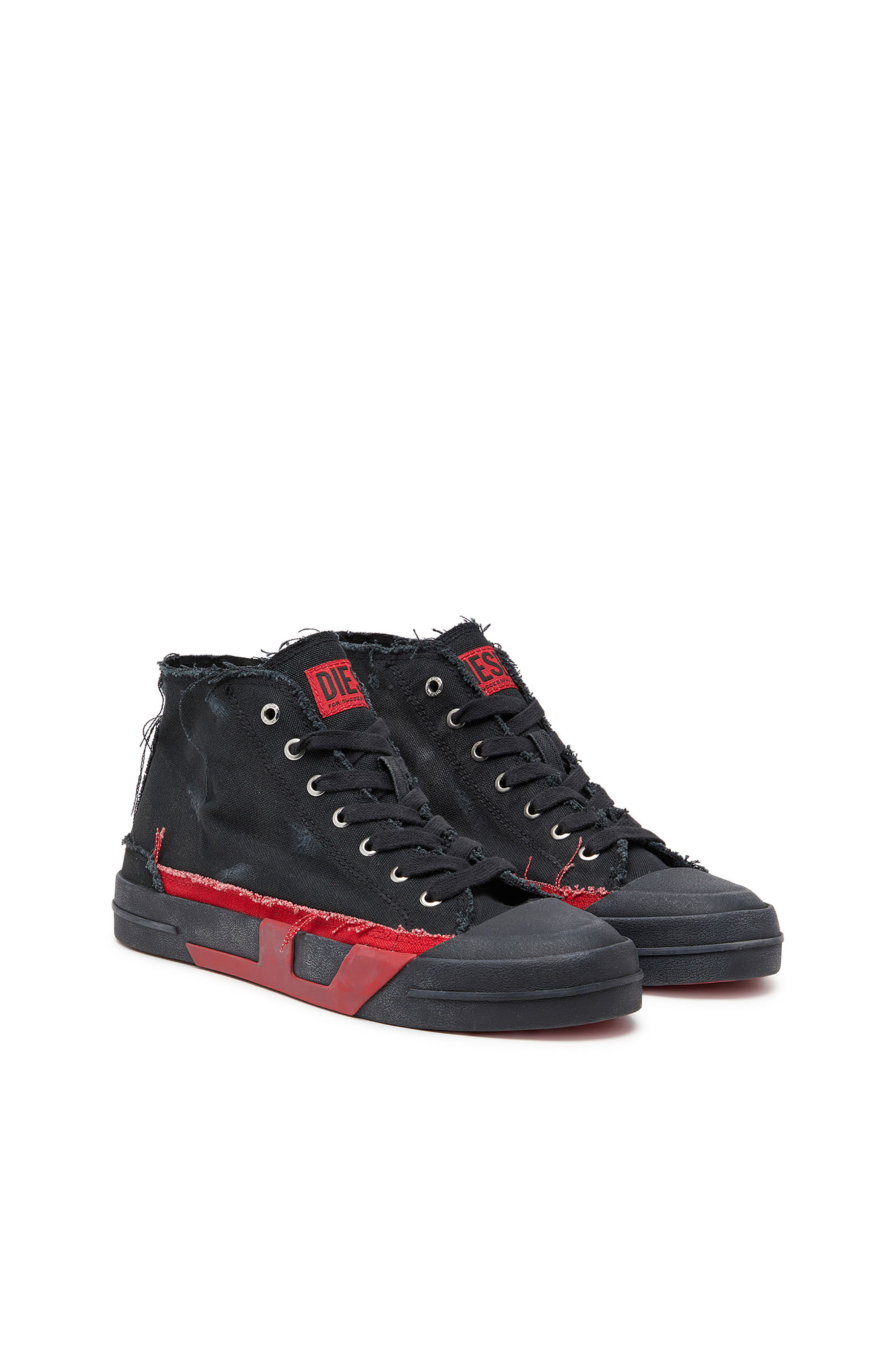 Diesel - S-D-VERSE MID II, Deportivas altas de lona desgastada Hombre in Multicolor - 2