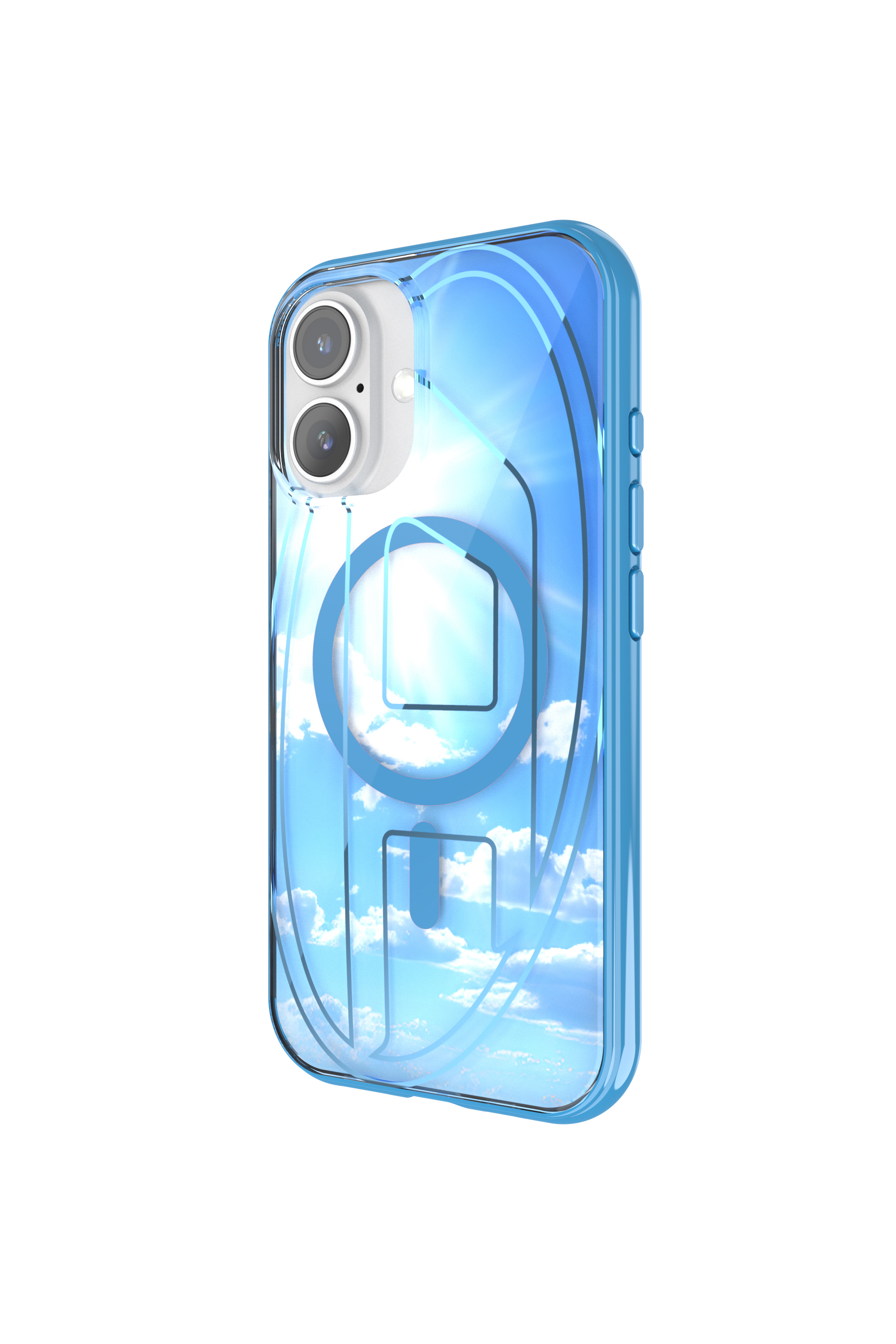 Diesel - 60252 AOP CASE, Funda Oval D con MagSafe iPhone 16 Unisex in Azul marino - 2