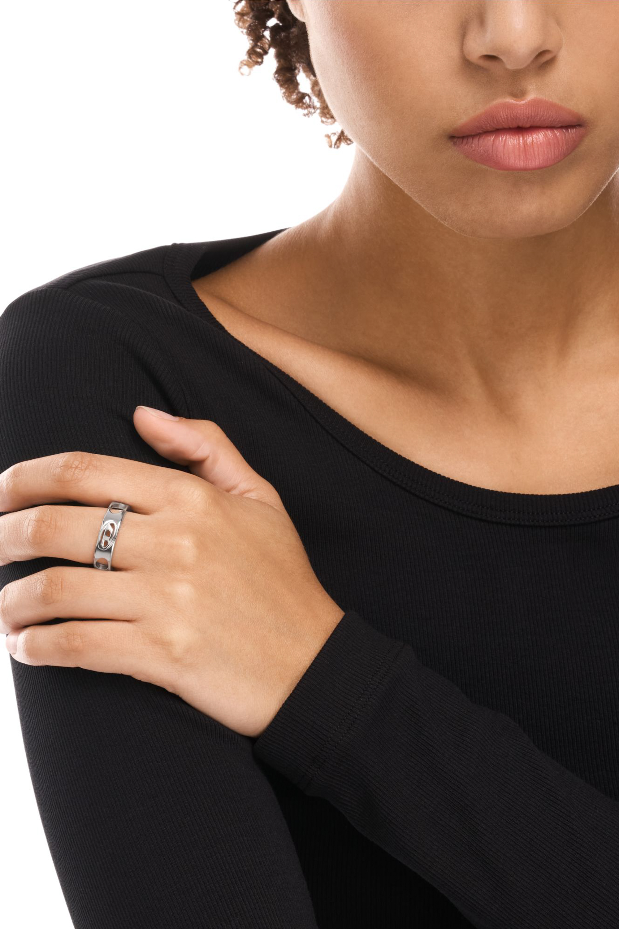 Diesel - DX166540 JEWELLERY, Anillo de banda de acero inoxidable Unisex in Plateado - 4