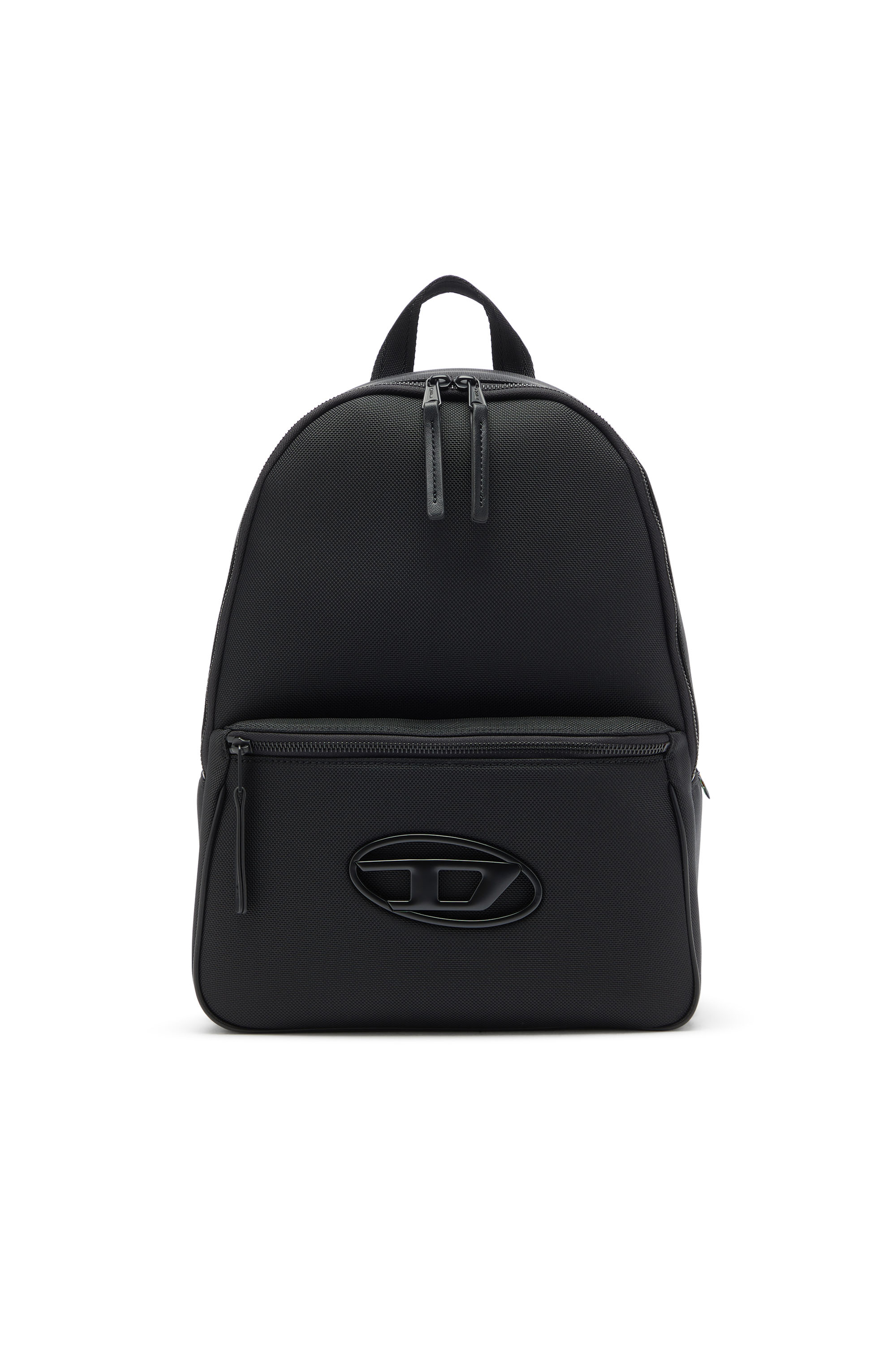 Diesel - HOLI-D BACKPACK M, Holi-D - Mochila de nylon con logo Oval D Unisex in Negro - 1