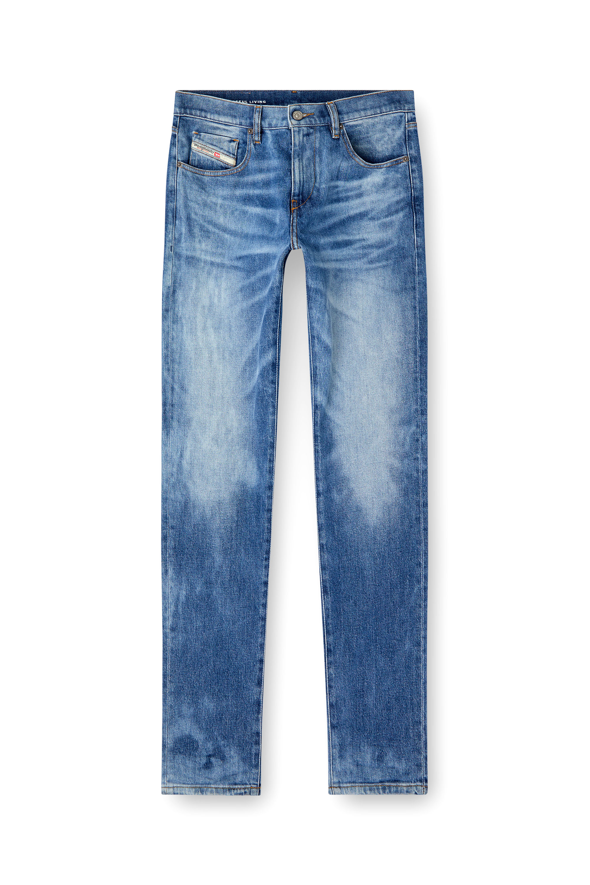 Diesel - Slim Jeans 2019 D-Strukt 09L19 Hombre, Azul medio - 3