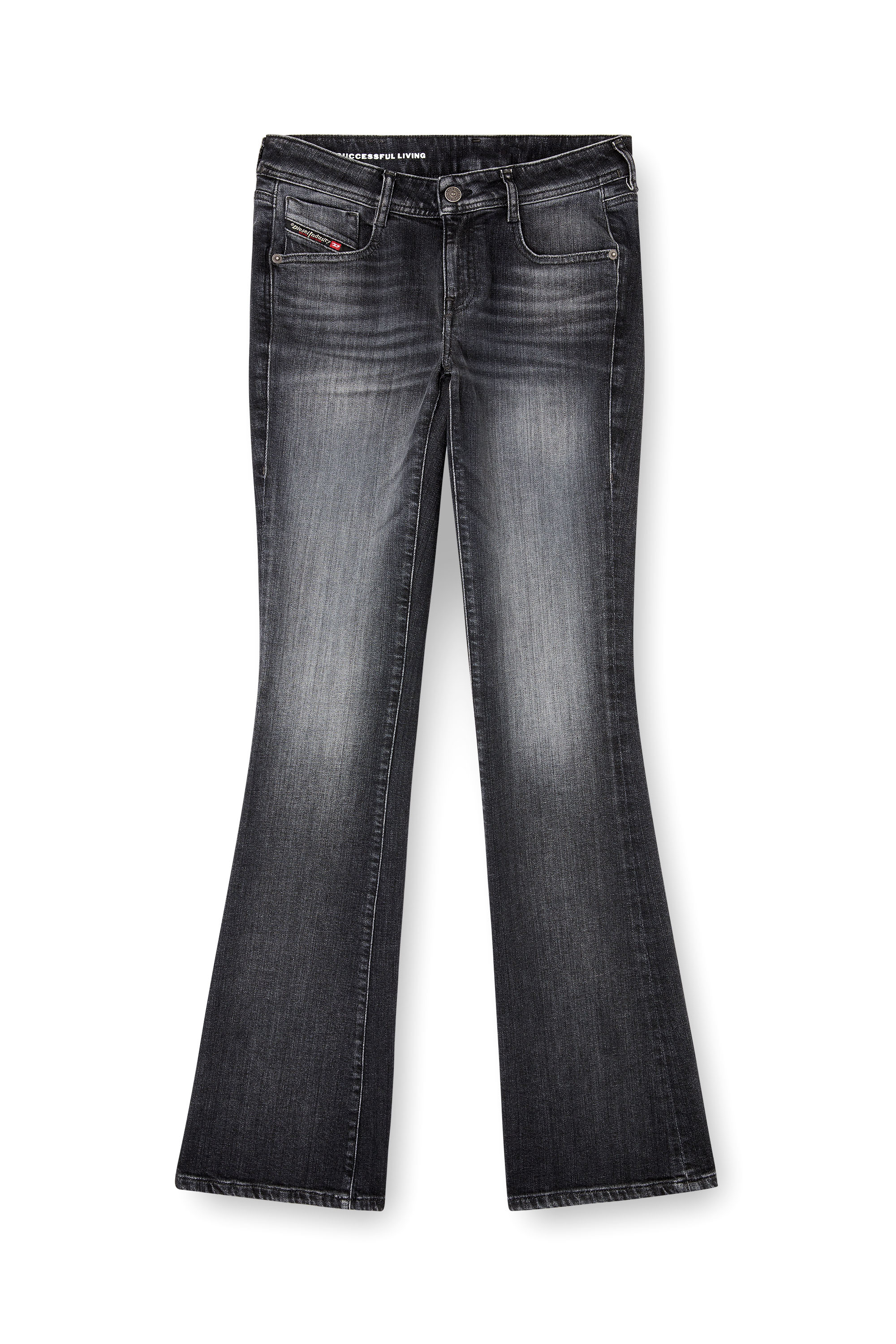 Diesel - Bootcut Jeans 1969 D-Ebbey 09L98 Mujer, Negro/Gris oscuro - 3
