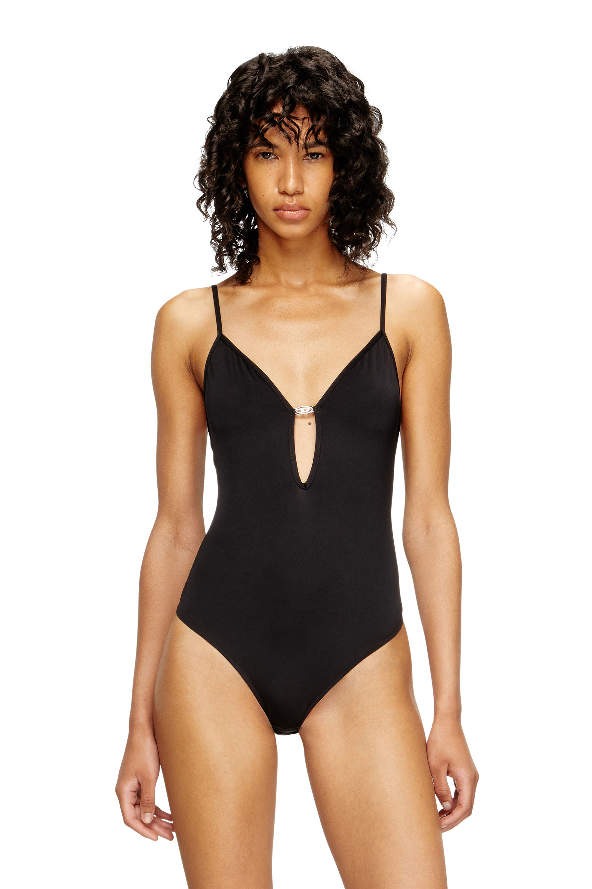 Diesel - UFBY-OVAL-D-BODYSUIT, Body Oval D Mujer in Negro - 1