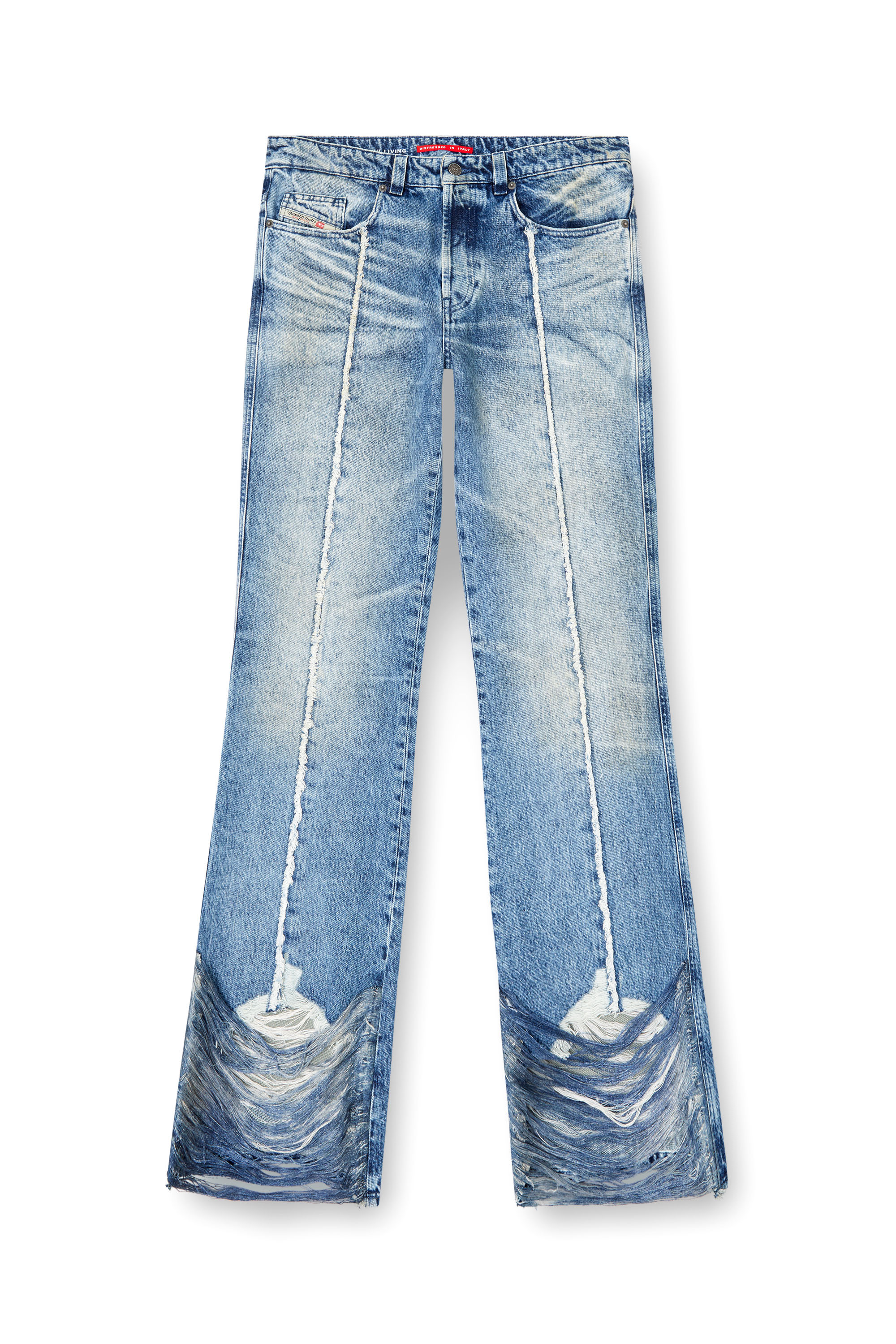 Diesel - Bootcut Jeans 1998 D-Buck 0CMBM Hombre, Azul medio - 3