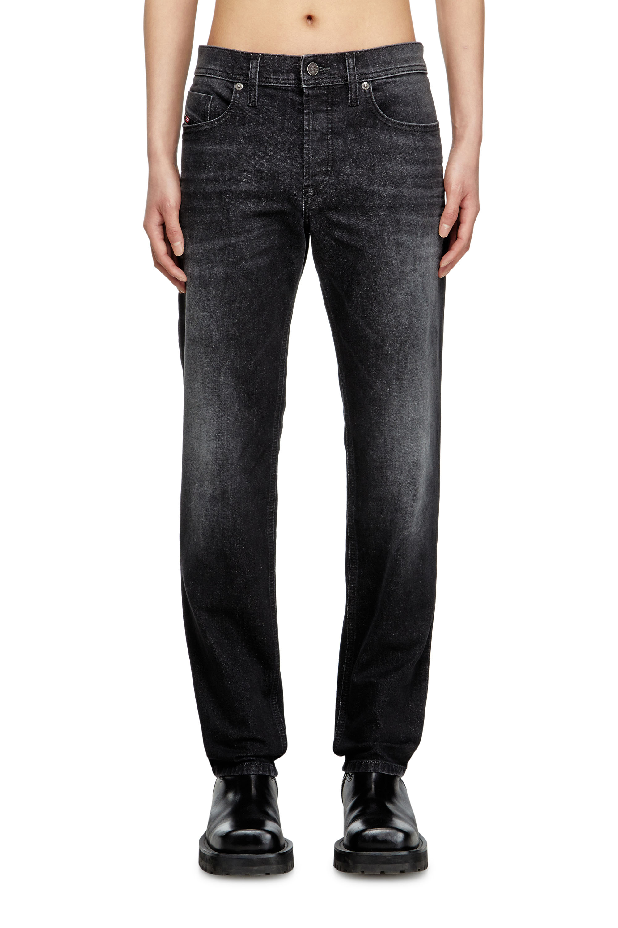 Diesel - Regular Jeans 2023 D-Finitive 0DBDT Hombre, Negro/Gris oscuro - 1