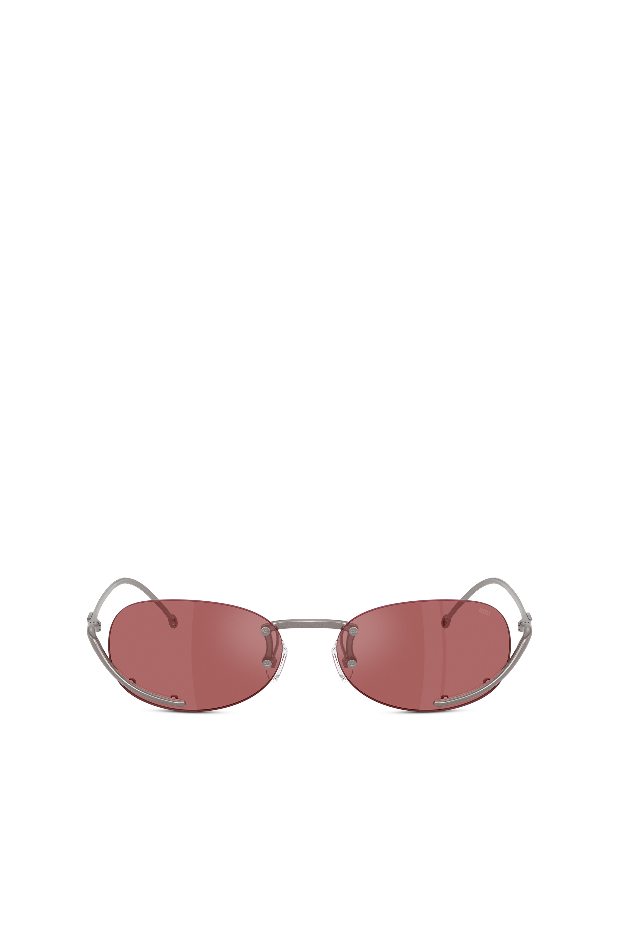 Diesel - 0DL1004, Gafas ovales Unisex in Rojo - 1