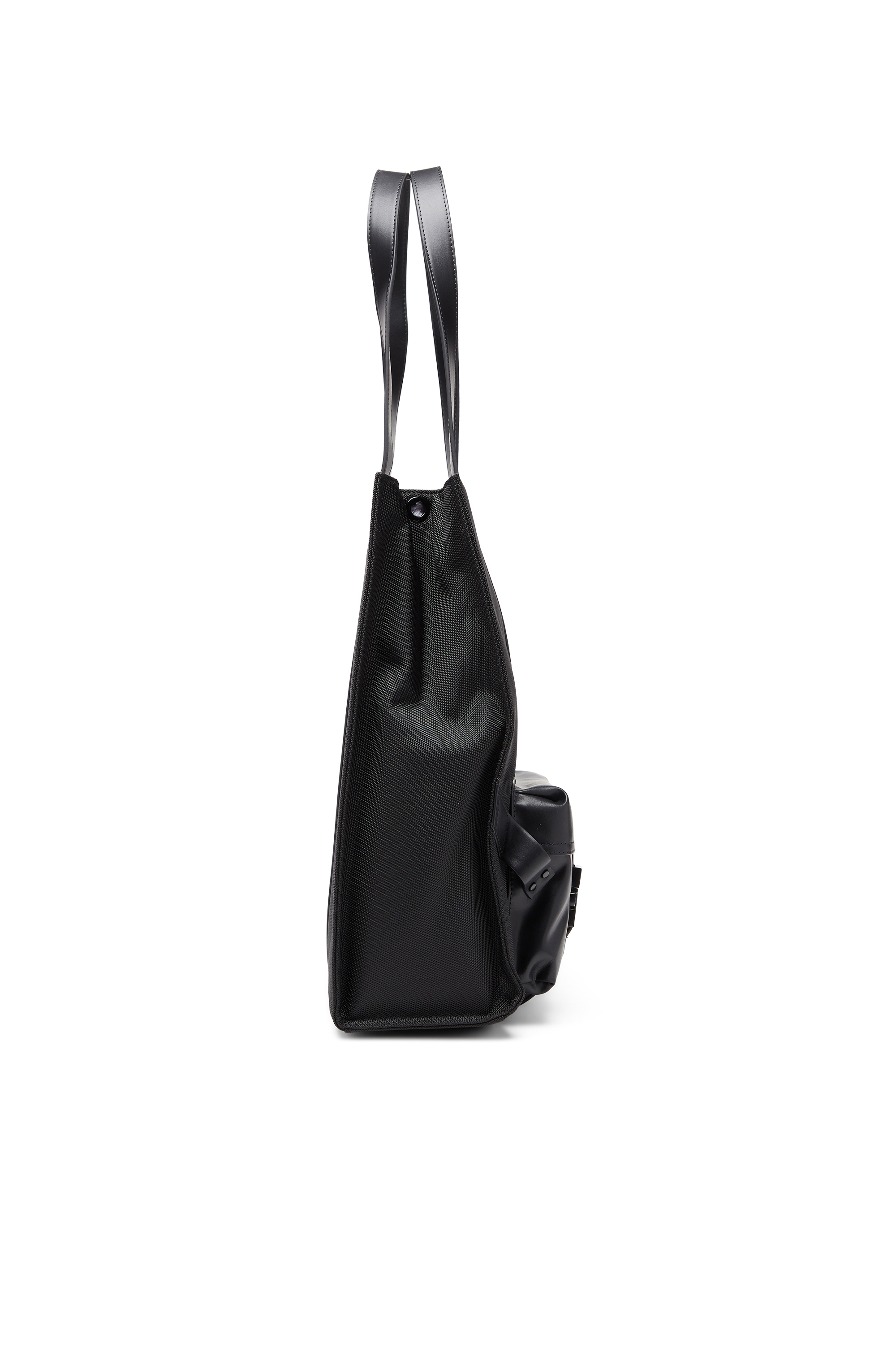 Diesel - MULTI-PKTS TOTE X, Multi-Pkts - Bolsa de compras con bolsillo de solapa y zip Unisex in Negro - 4