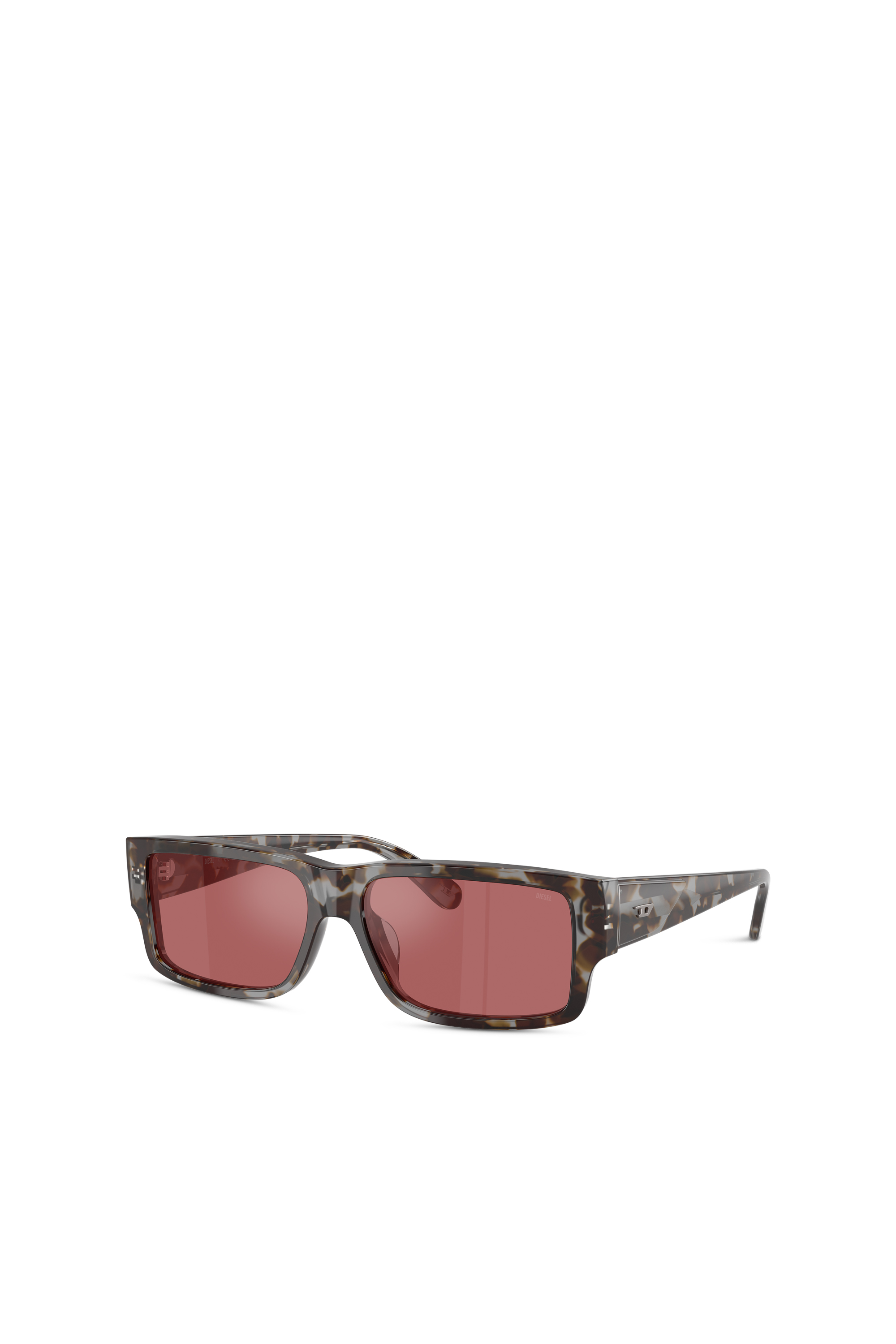 Diesel - 0DL2003 SIZE 57, Gafas rectangulares Hombre in Rojo - 4