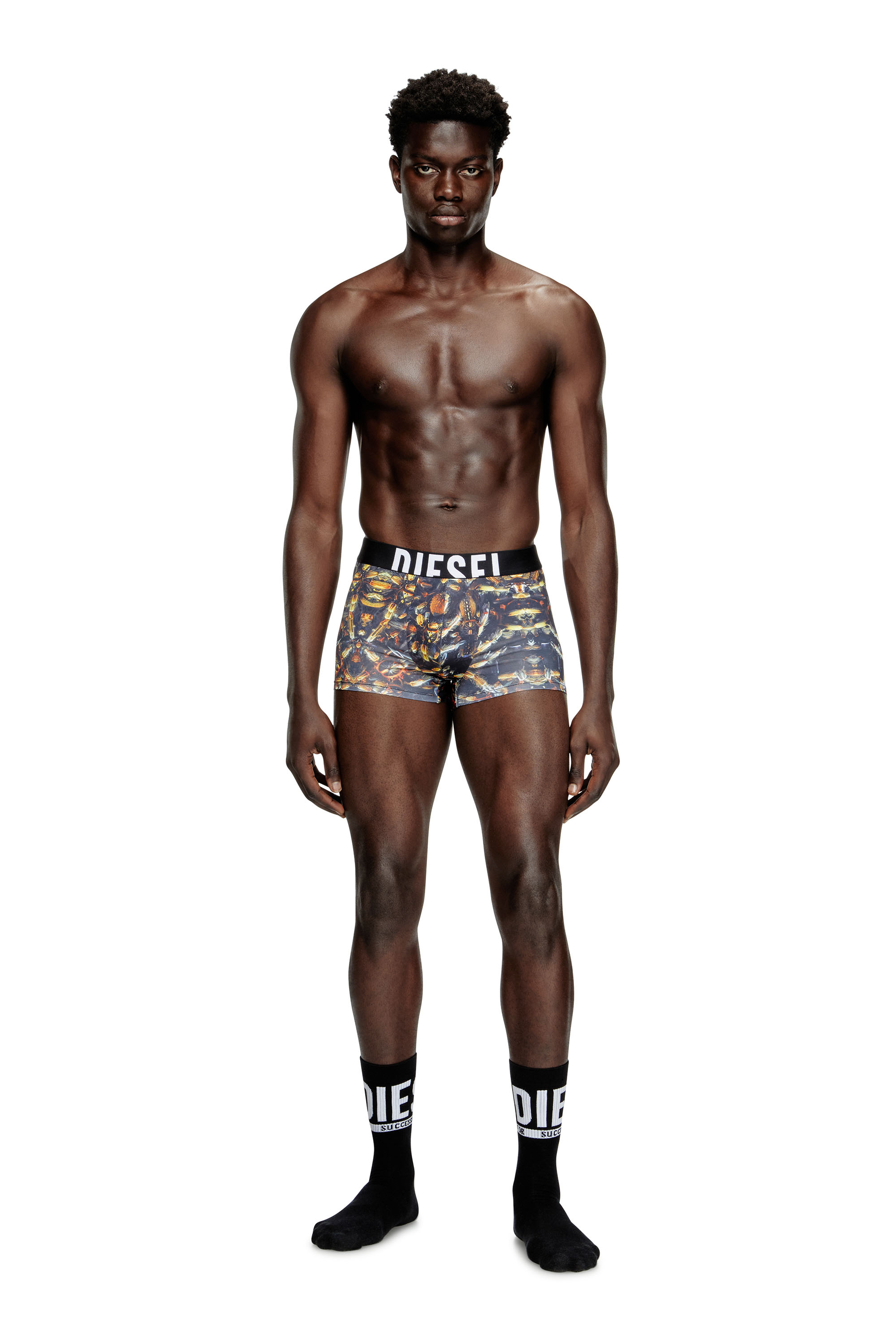 Diesel - DAMIEN-D-POP-40, Bóxers ajustados con estampado pop Hombre in Negro - 1