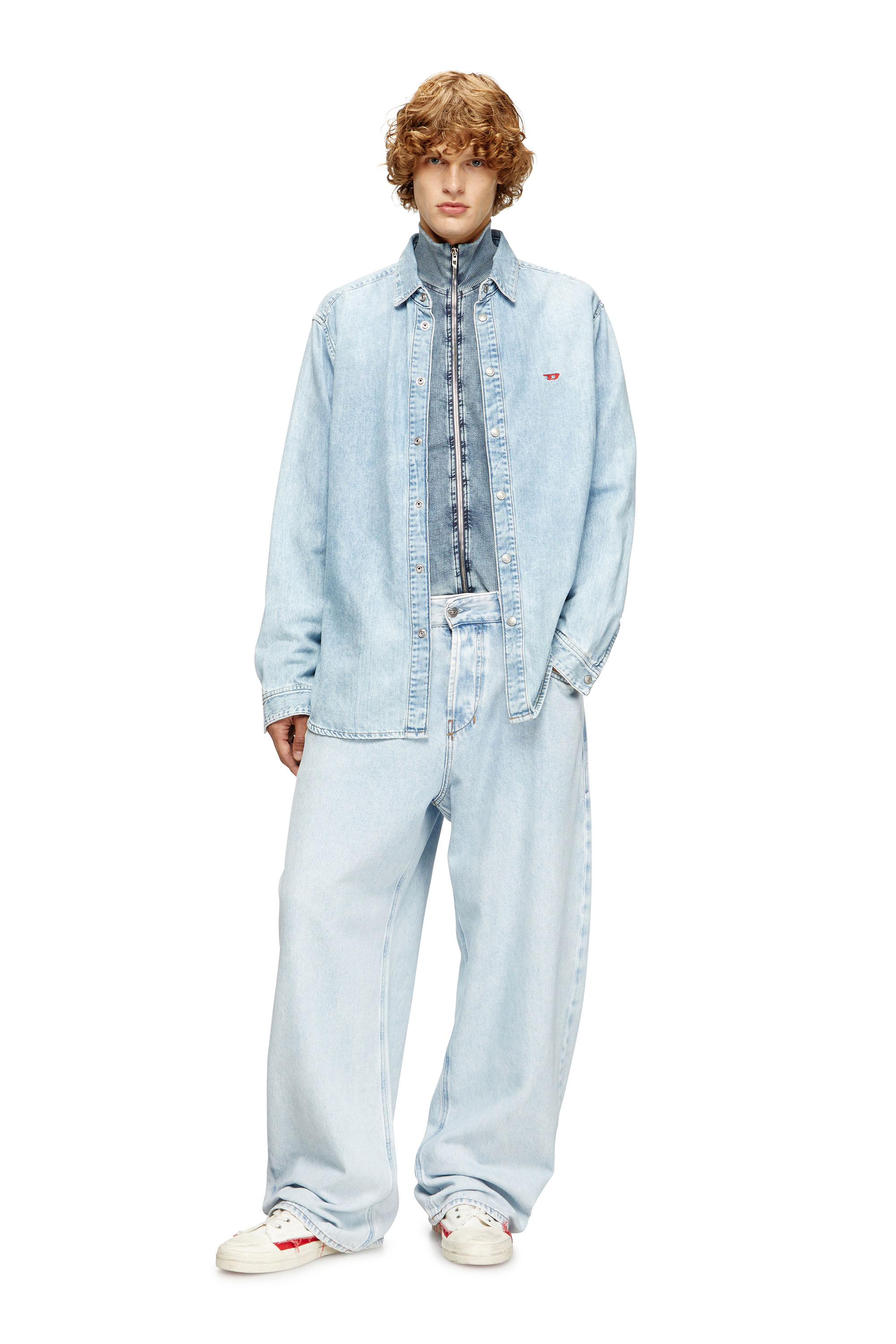 Diesel - D-SIMPLY, Camisa en denim Hombre in Azul marino - 2
