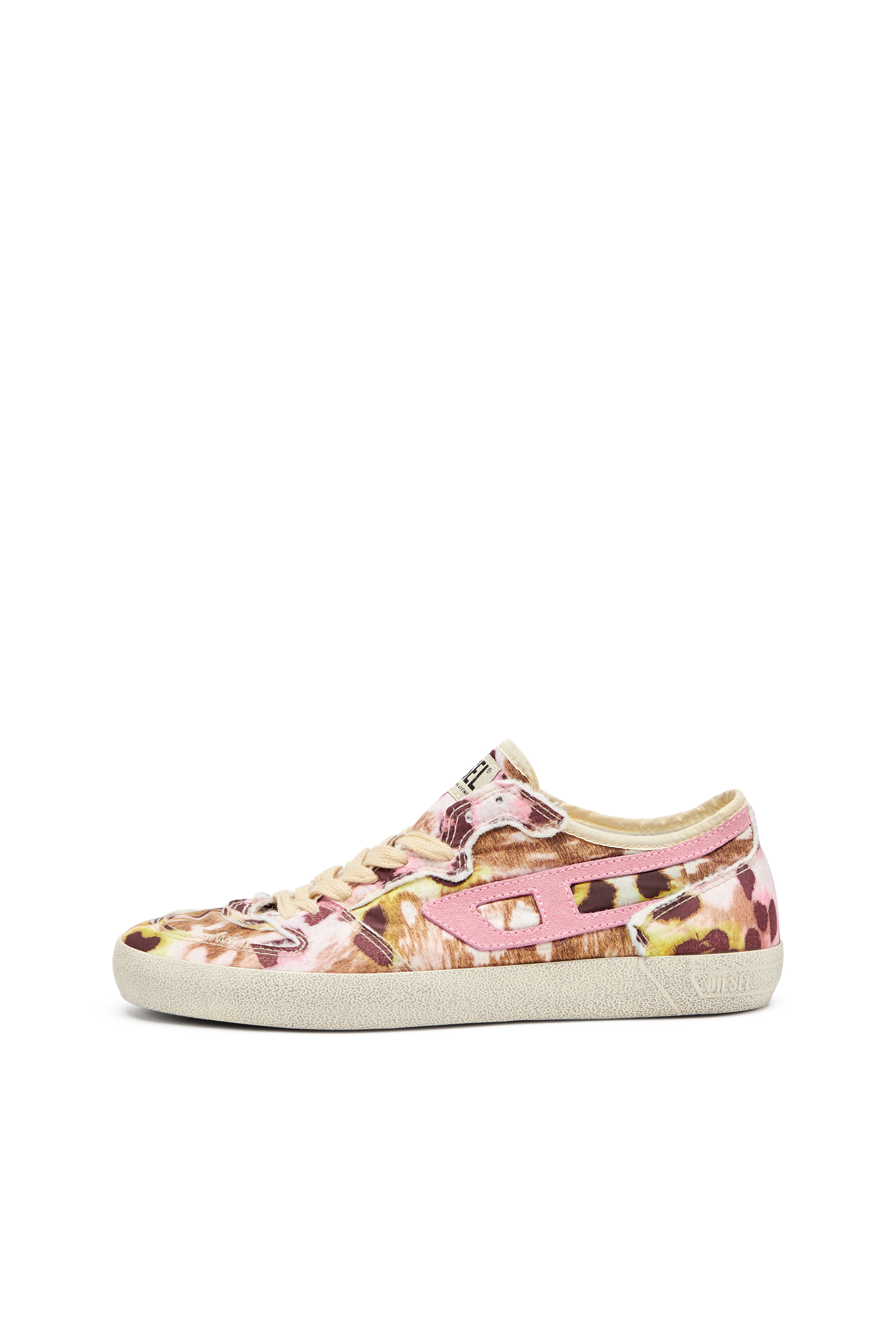 Diesel - S-LEROJI D-1 LOW W, Deportivas desgastadas de nailon estampado Mujer in Multicolor - 7