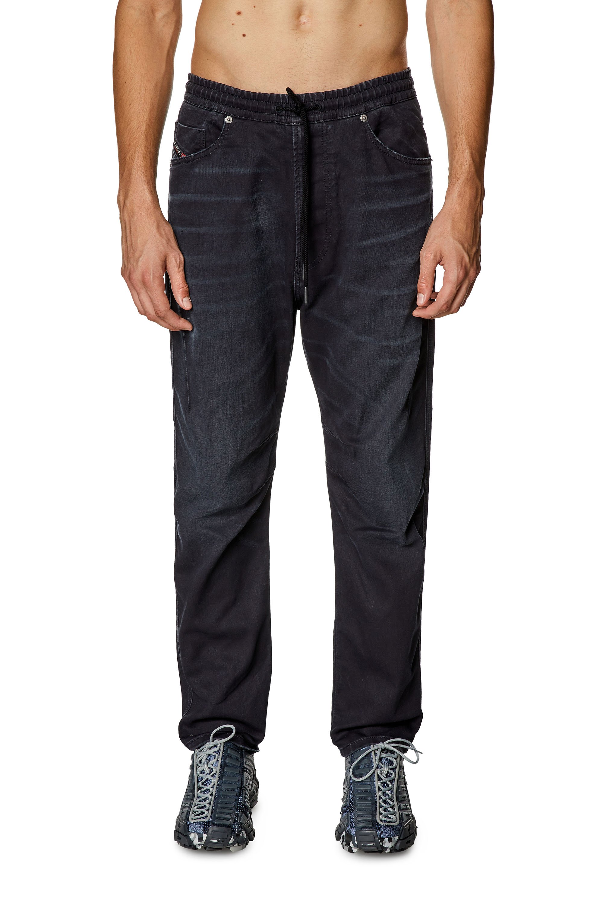 Diesel - Tapered 2040 D-Amage Joggjeans® 068HR, Negro/Gris oscuro - Image 1