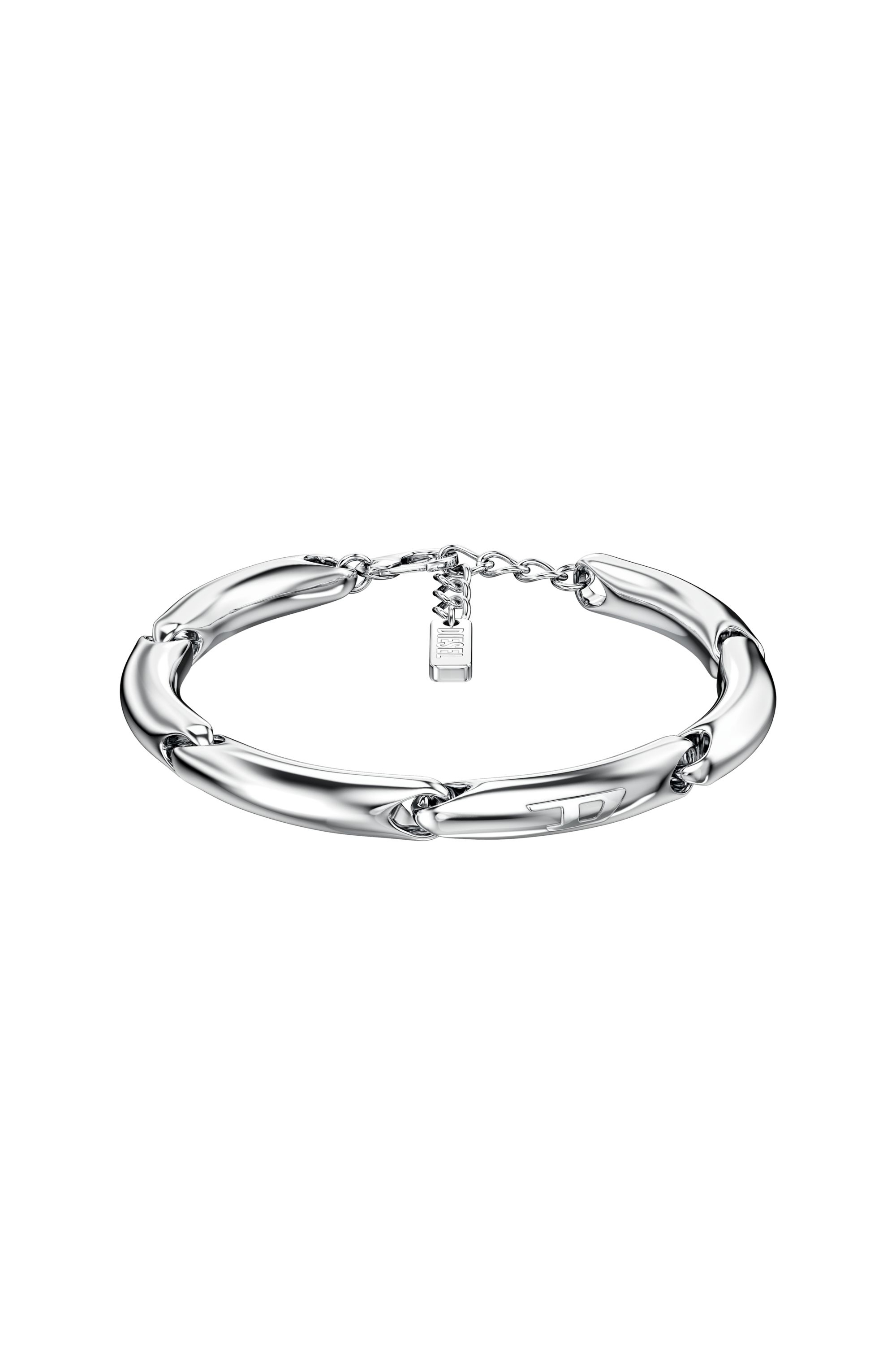 Diesel - DX1696040 JEWELLERY, Pulsera de cadena de acero inoxidable Unisex in Plateado - 1