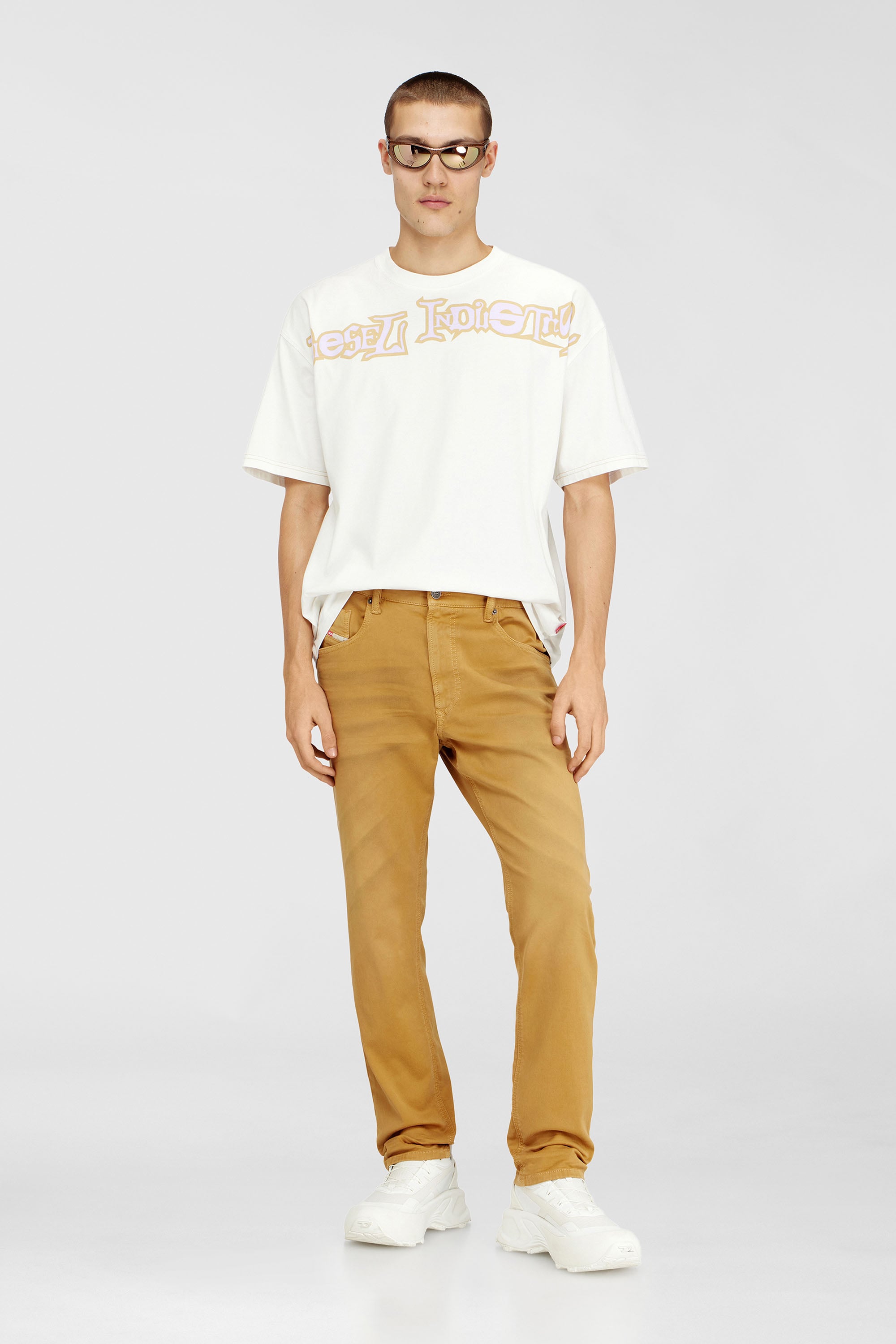 Diesel - Man's Regular 2032 D-Krooley-BW Joggjeans&reg; 0670M, Light Brown - 2