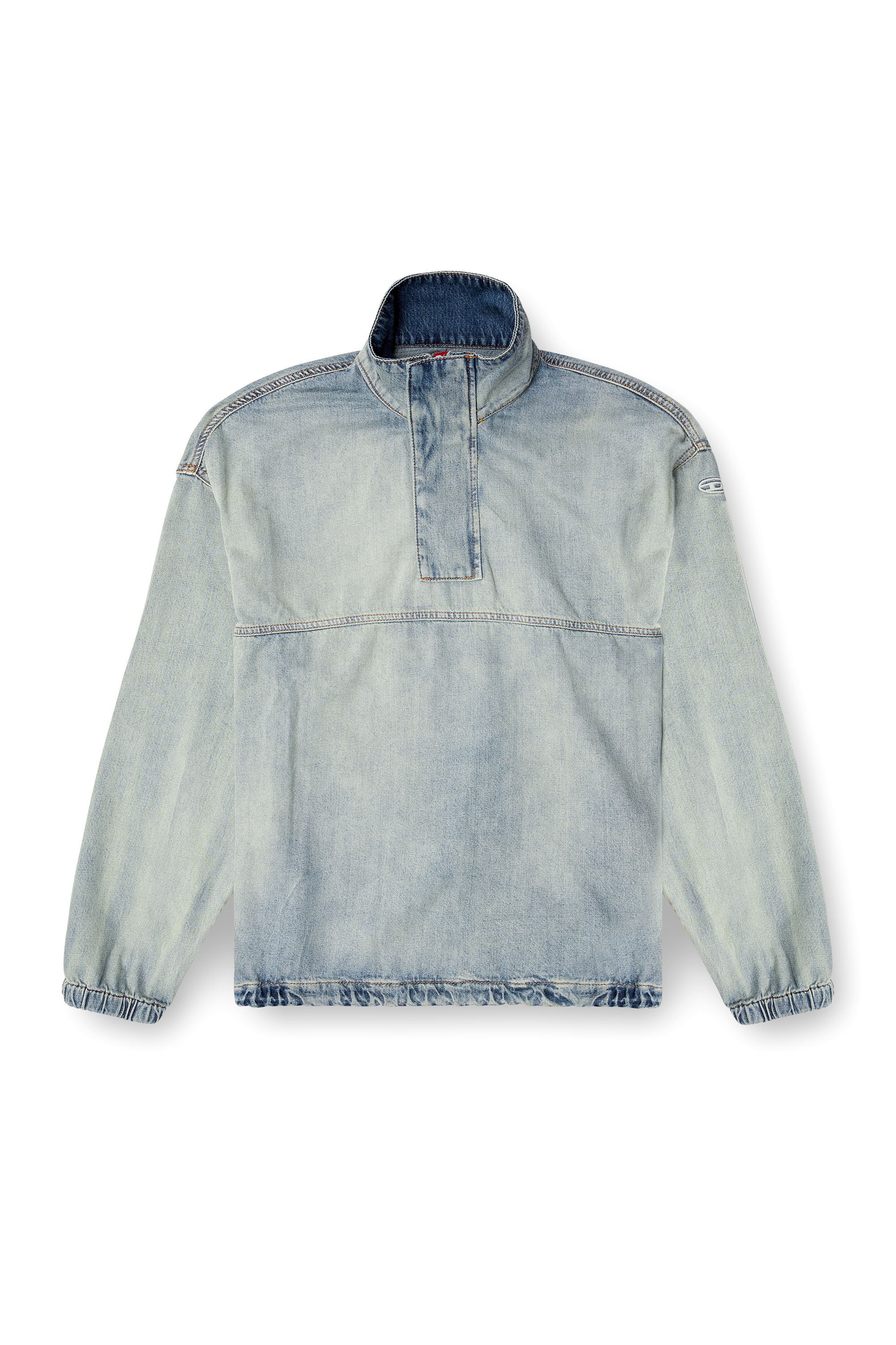 Diesel - D-FLOW-S1, Jersey vaquero en denim bicolor claro Unisex in Azul marino - 3