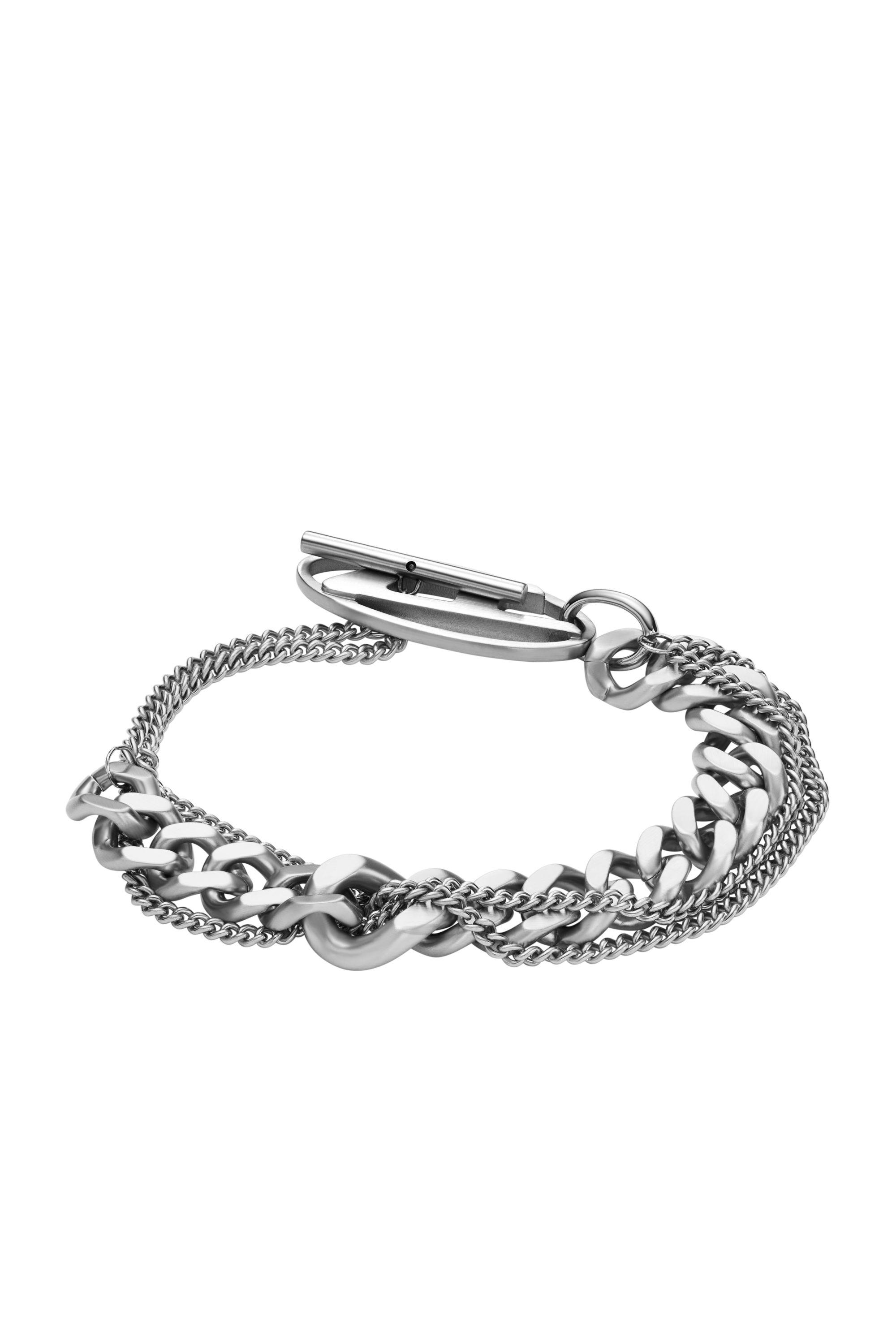 Diesel - DX1550040 JEWEL, Pulsera de cadena de acero inoxidable Unisex in Plateado - 2