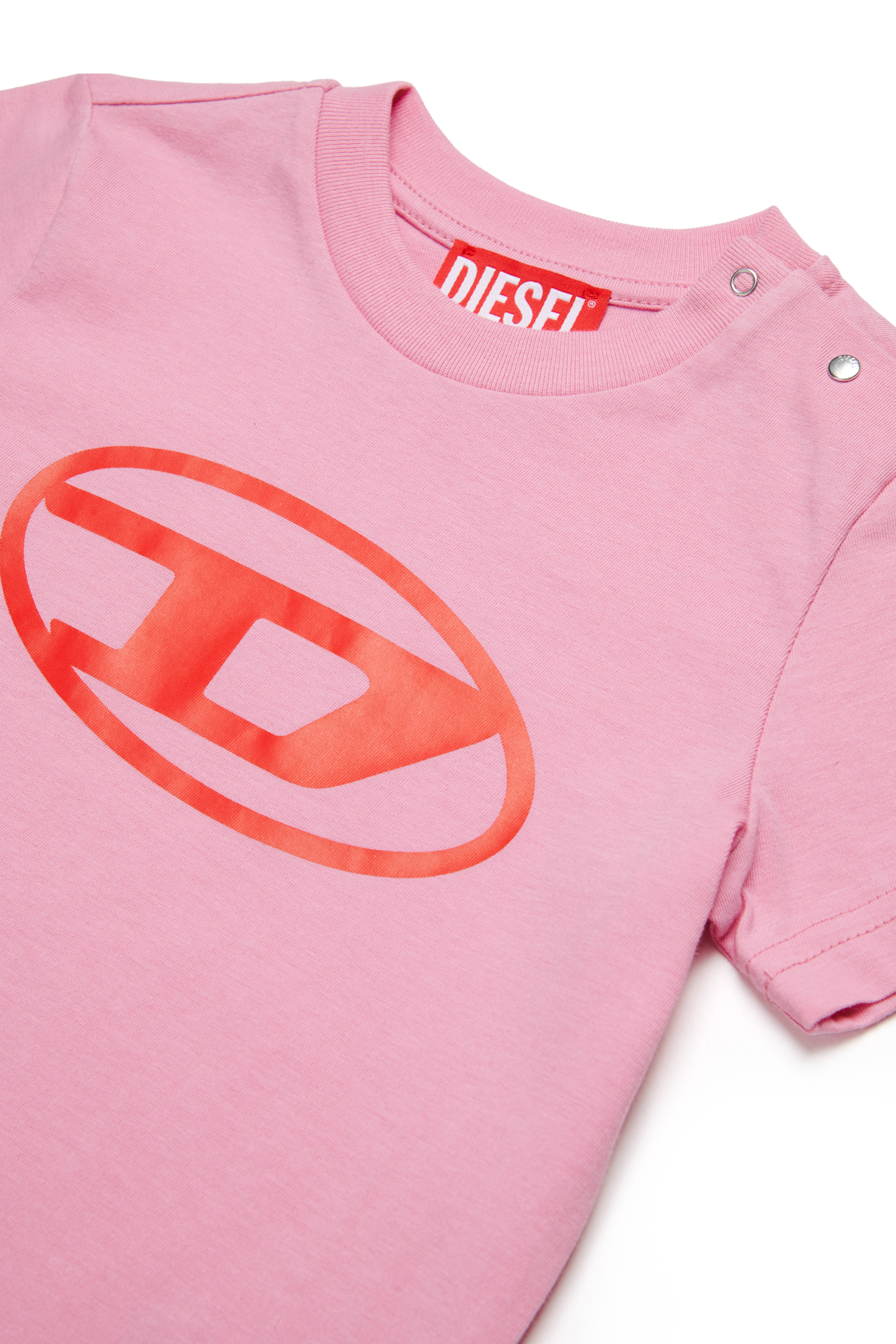 Diesel - TCERB, Camiseta con logotipo Oval D Unisex in Rosa - 3