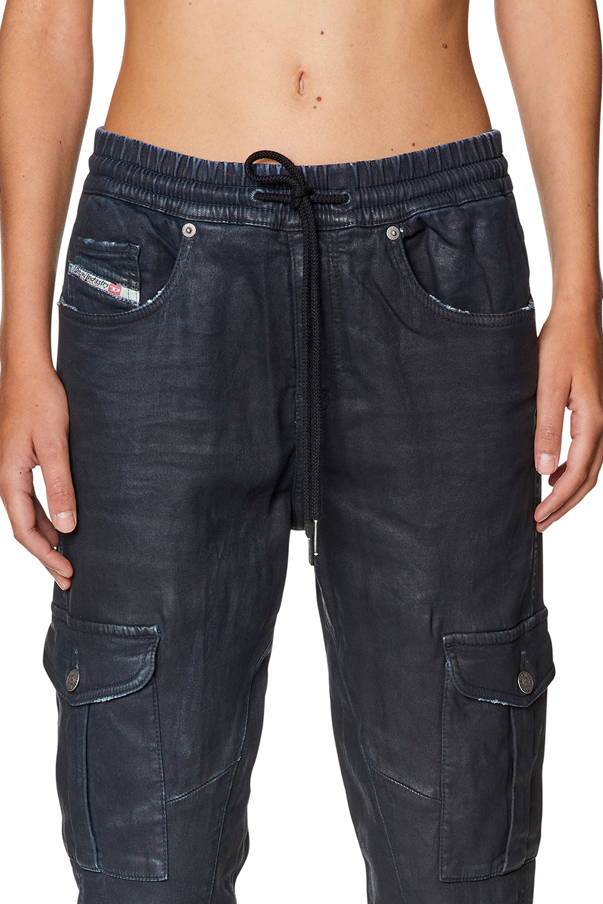 Diesel - Slim D-Ursy Track Denim 09H05, Azul Oscuro - Image 3