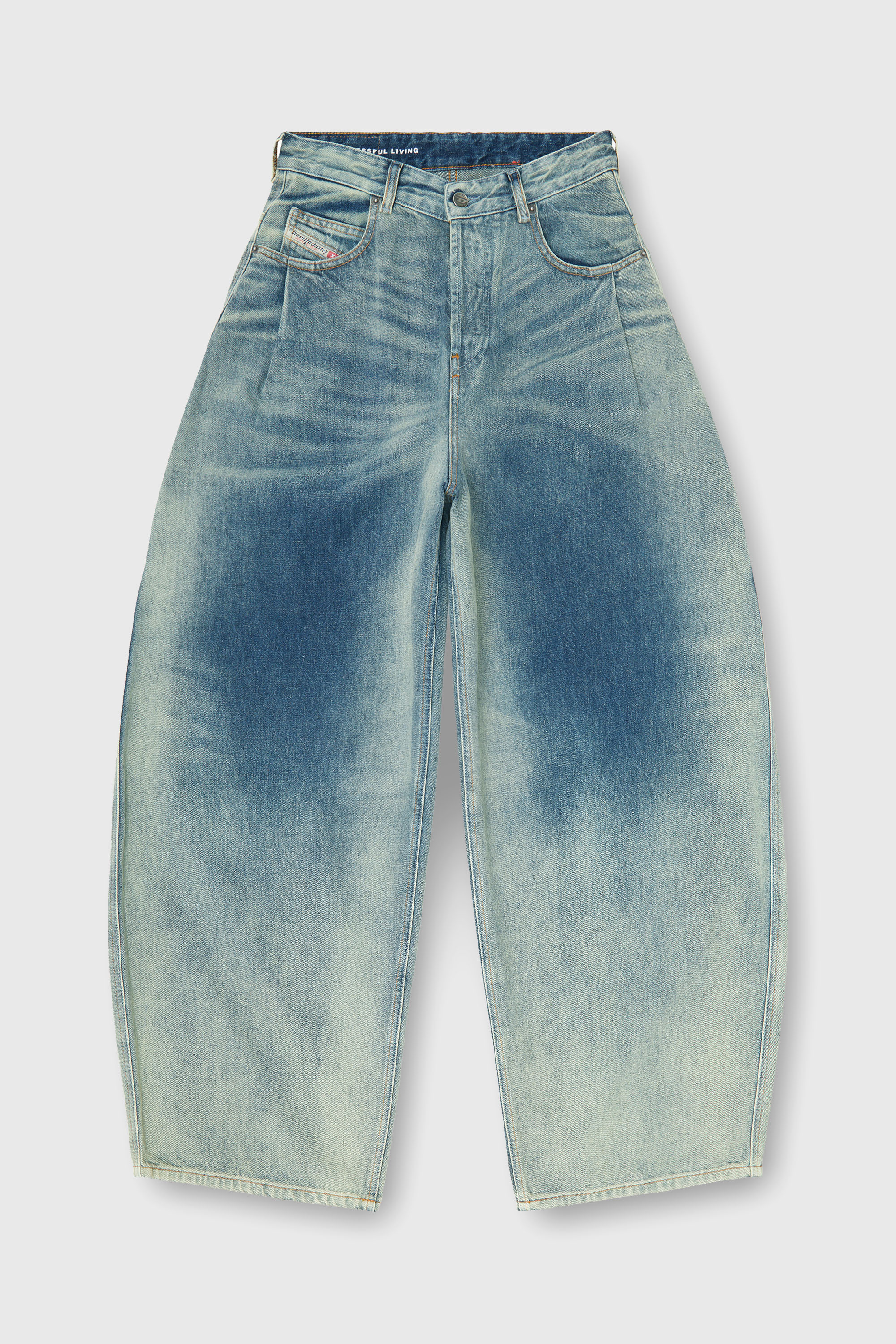 Diesel - Relaxed Jeans 1987 D-Khelz 007EF Mujer, Azul medio - 2