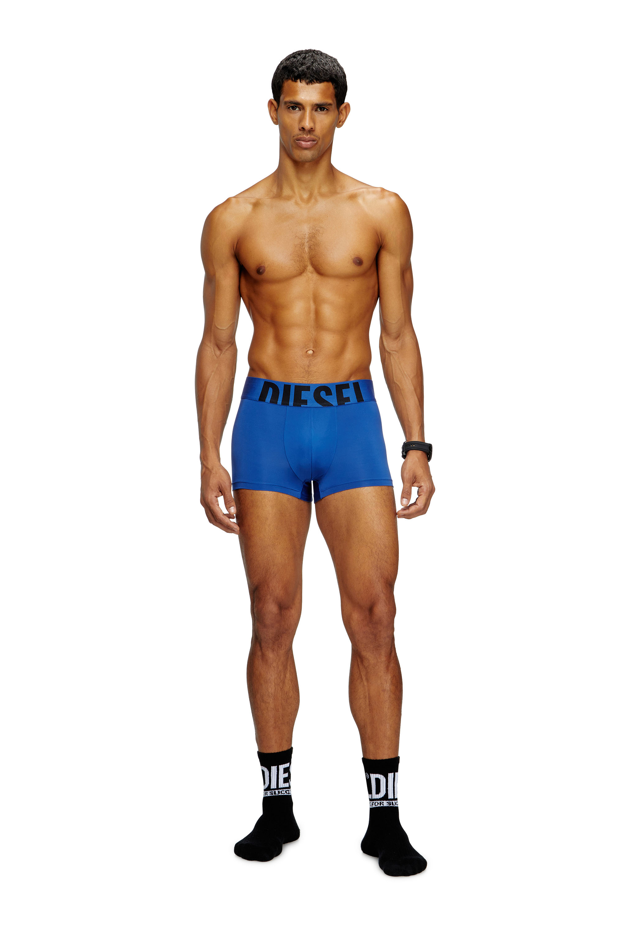 Diesel - DAMIEN-D-POP-55, B&oacute;xers ajustados con logotipo recortado Hombre in Azul marino - 2