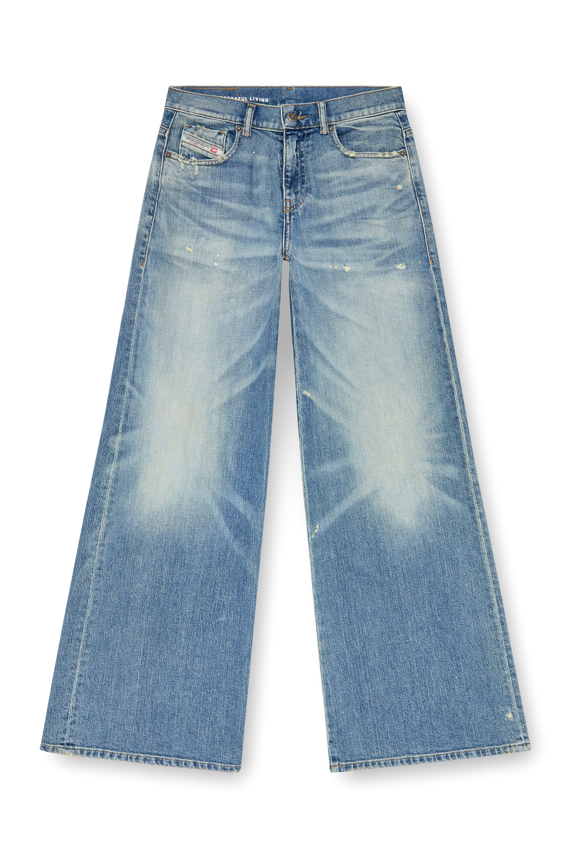 Diesel - Flare Jeans 1978 D-Akemi 09J44 Mujer, Azul medio - 2
