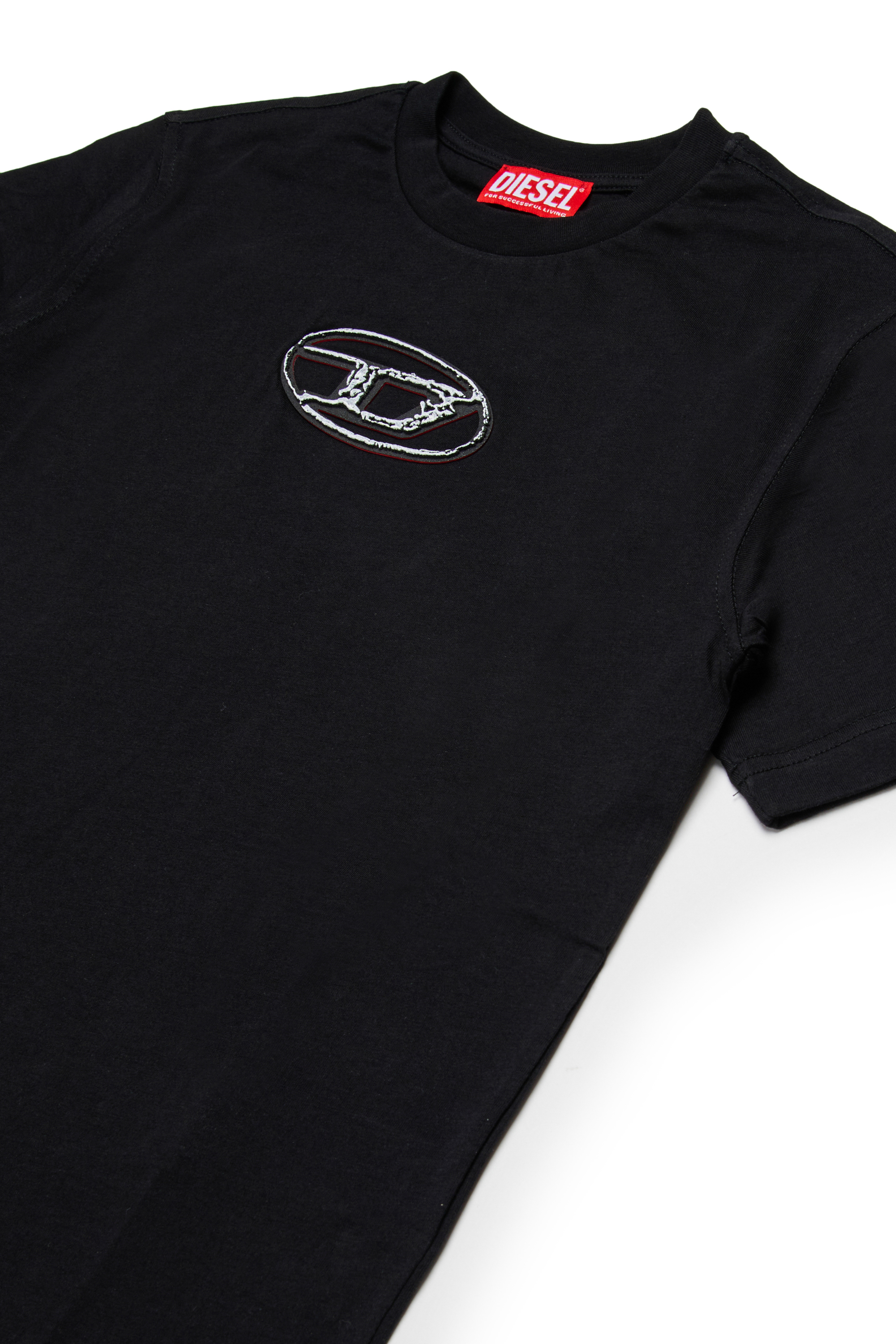 Diesel - TREDEN OVER, Camiseta de algodón Hombre in Negro - 3