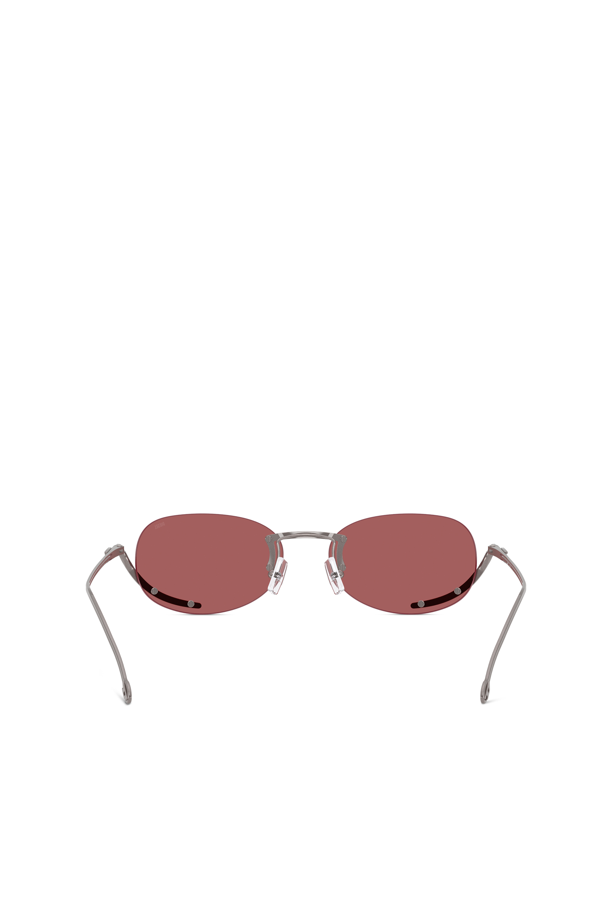 Diesel - 0DL1004, Gafas ovales Unisex in Rojo - 3