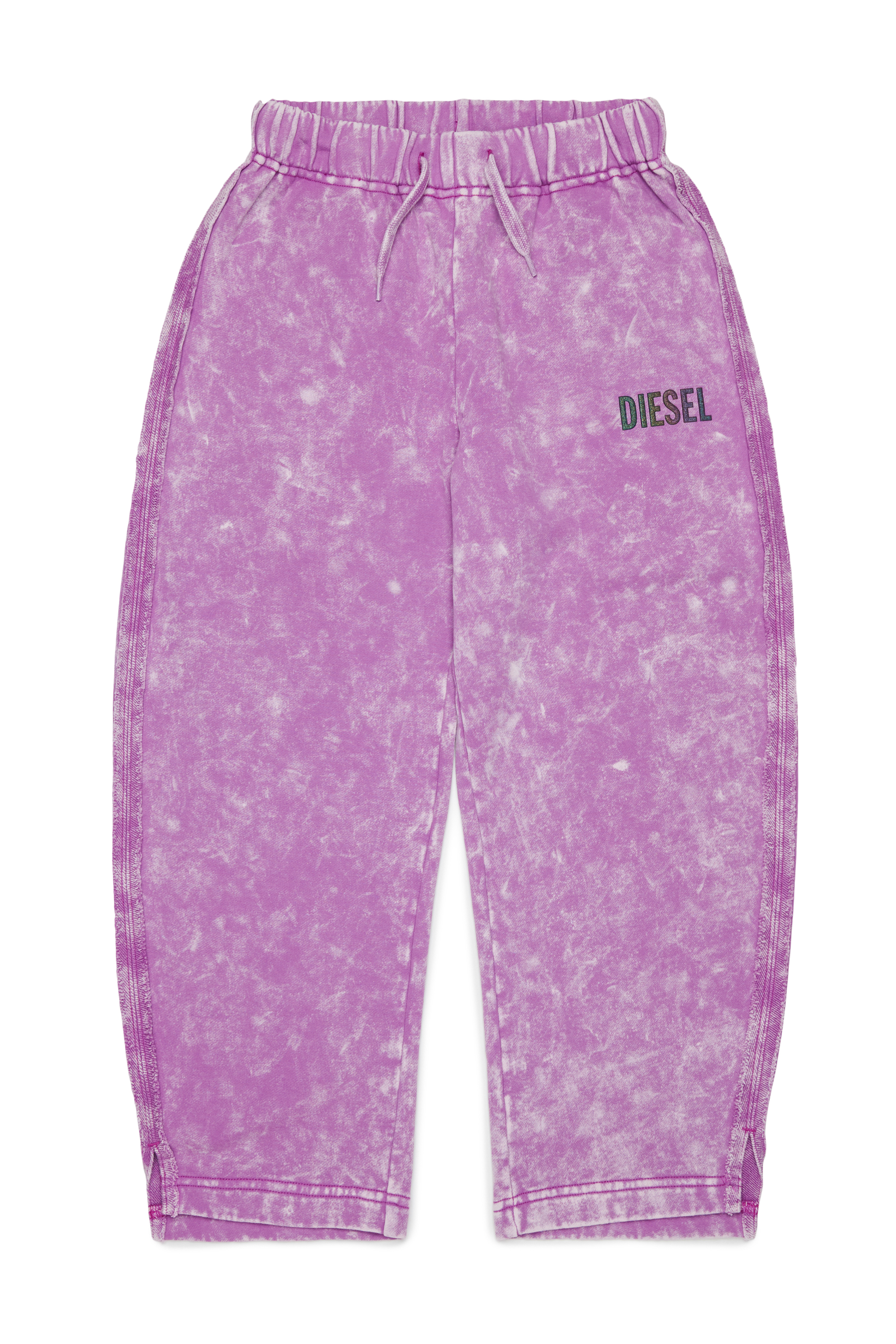 Diesel - PLOXY, Pantal&oacute;n de algod&oacute;n con efecto jaspeado Mujer in Morado - 1