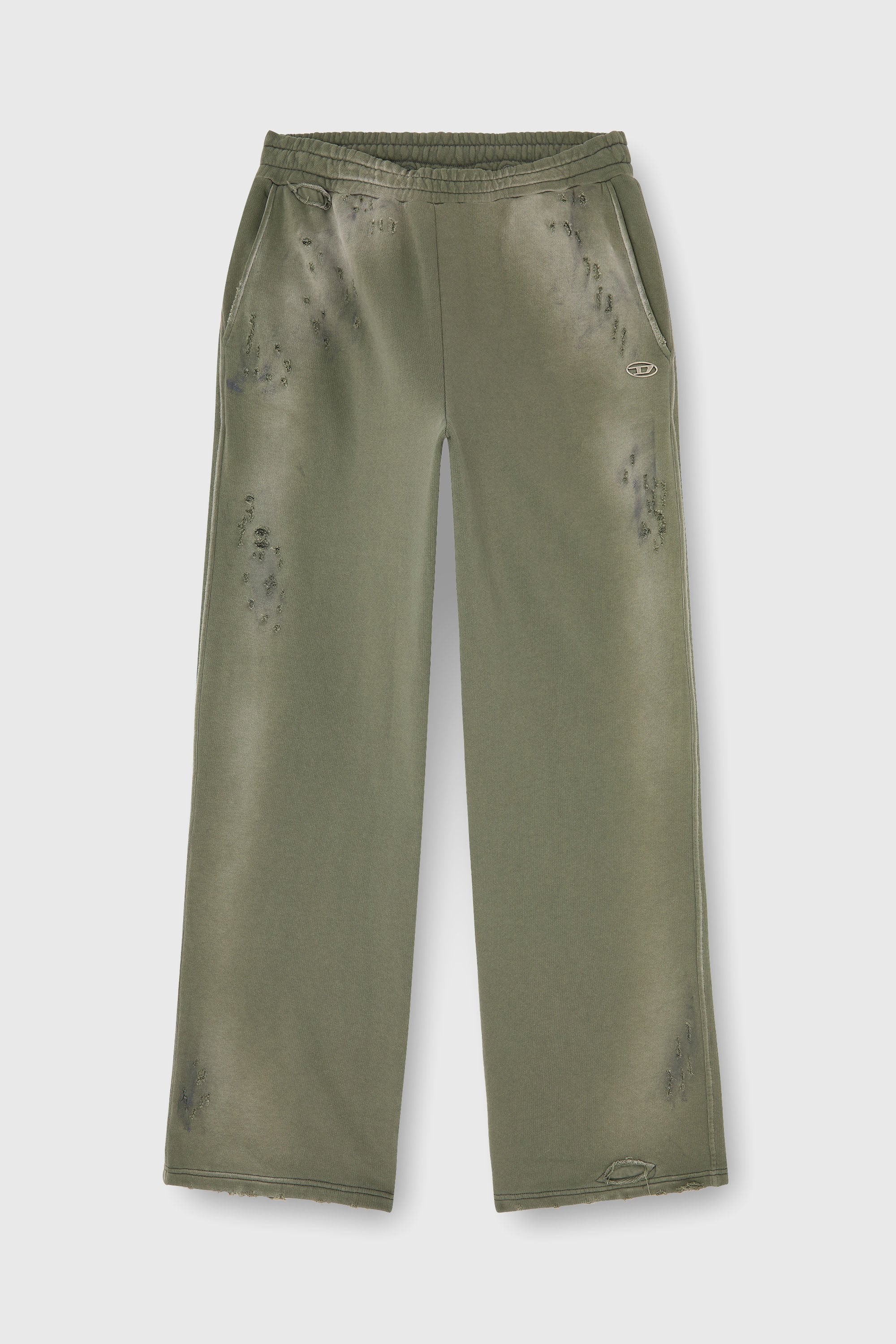 Diesel - P-KEITH, Pantal&oacute;n de algod&oacute;n con efecto destroyed Hombre in Verde - 2
