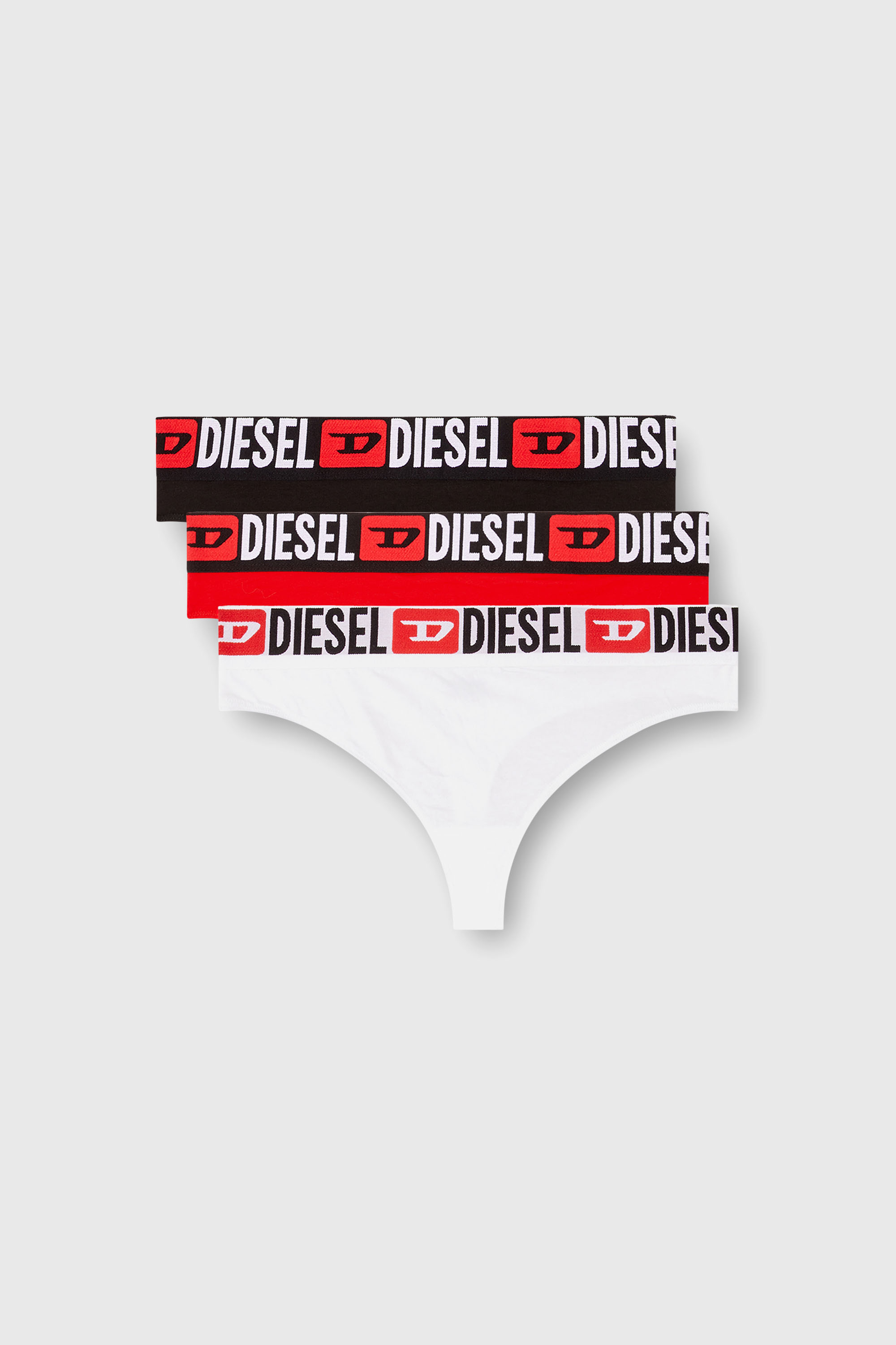 Diesel - UFST-STARS-THREEPACK, Paquete de 3 tangas con cintura con logotipo Mujer in Multicolor - 1
