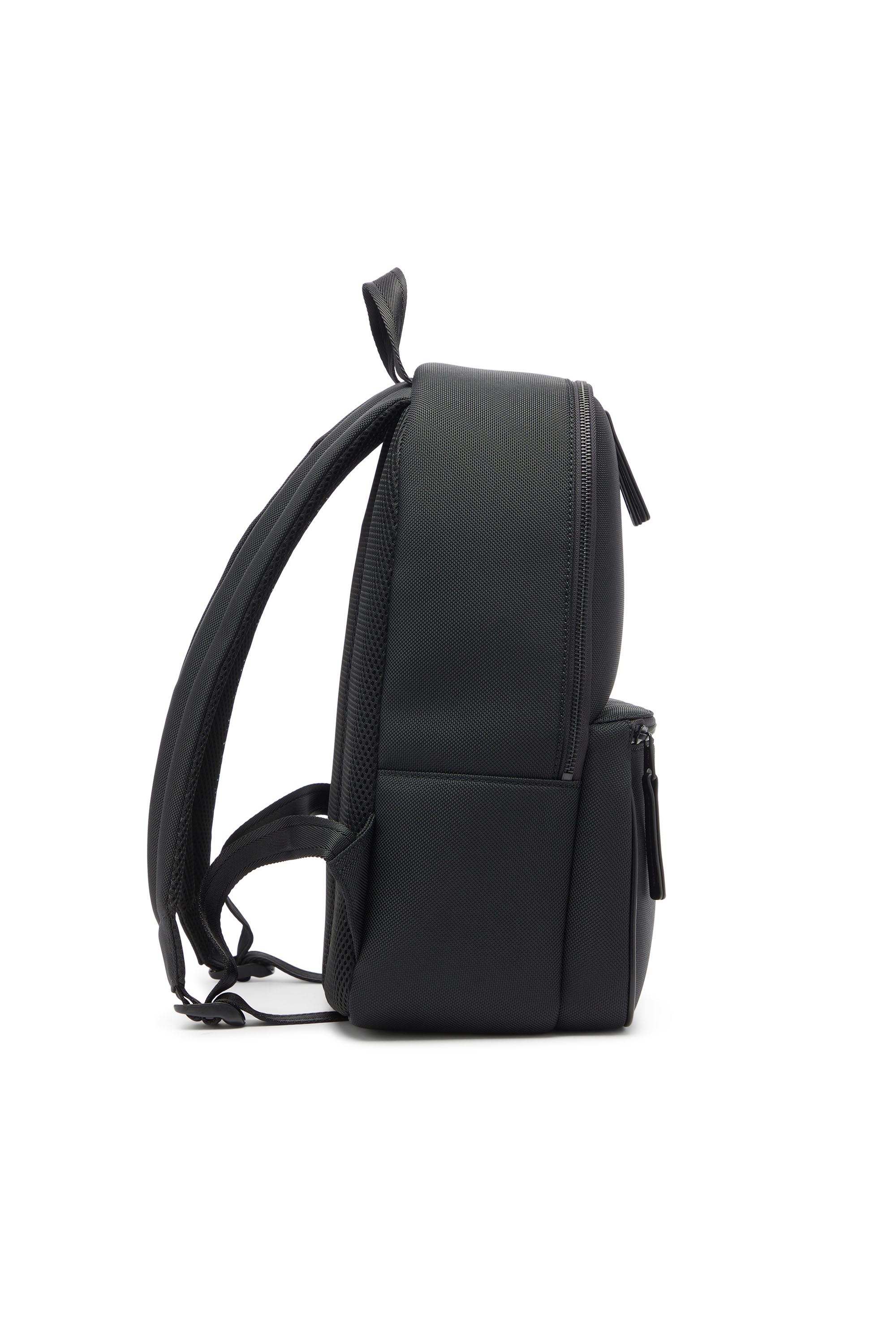 Diesel - HOLI-D BACKPACK M, Holi-D - Mochila de nylon con logo Oval D Unisex in Negro - 3