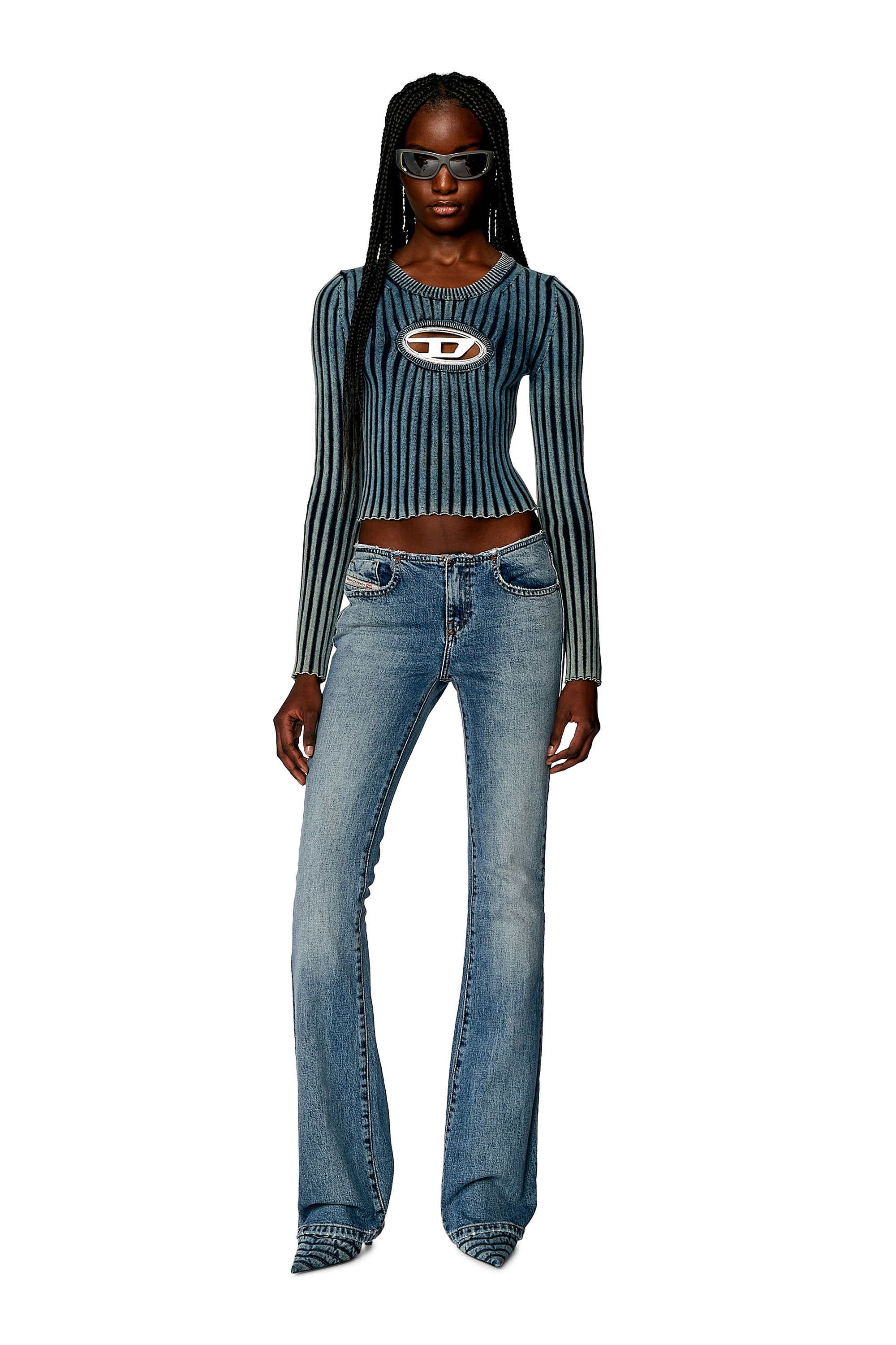 Diesel - Bootcut and Flare Jeans 1969 D-Ebbey 0DQAD, Azul Claro - Image 1