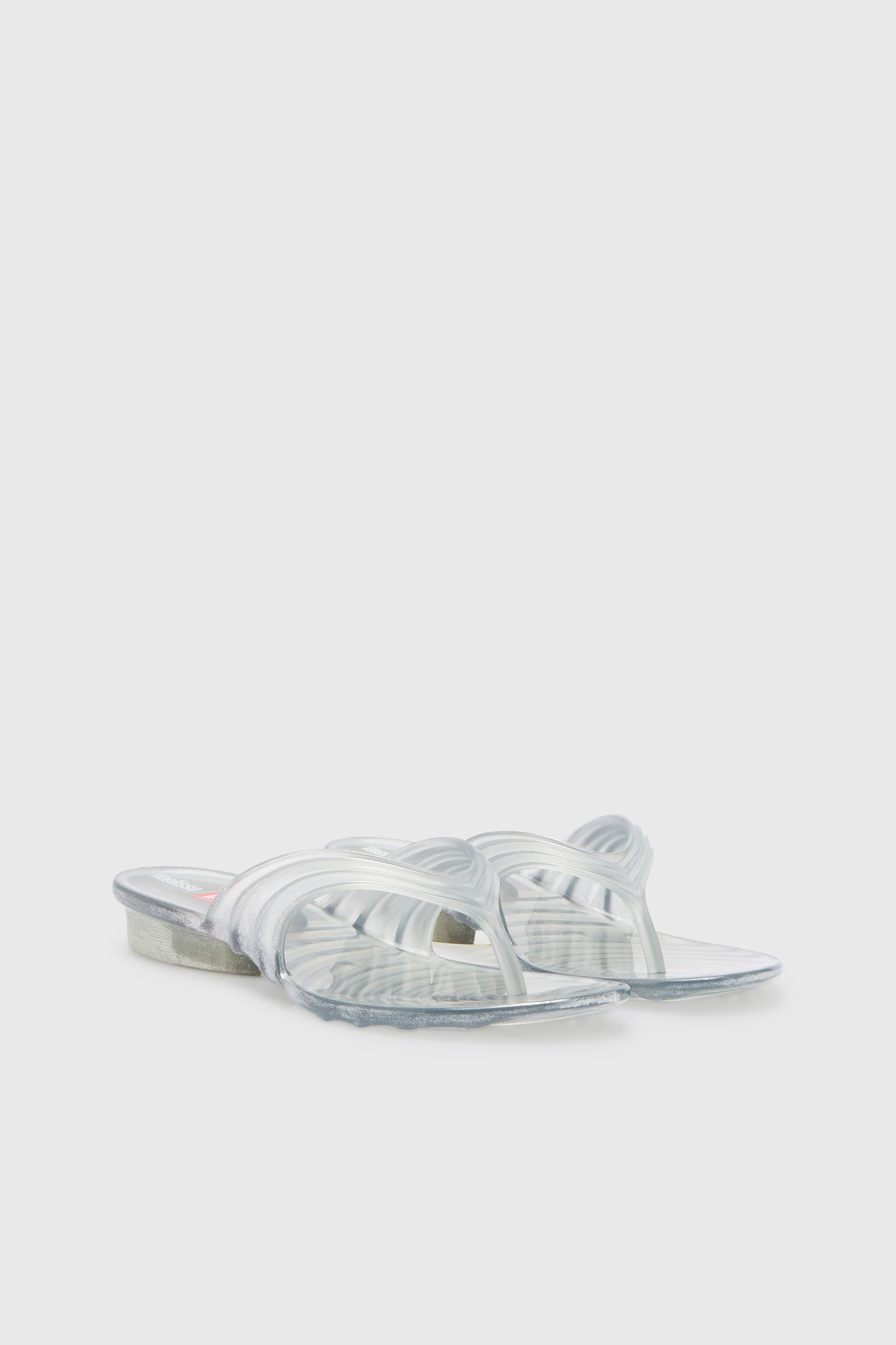 Diesel - MELISSA QUANTUM THONG, Chanclas esculturales en Melflex&reg; Mujer in Plateado - 2