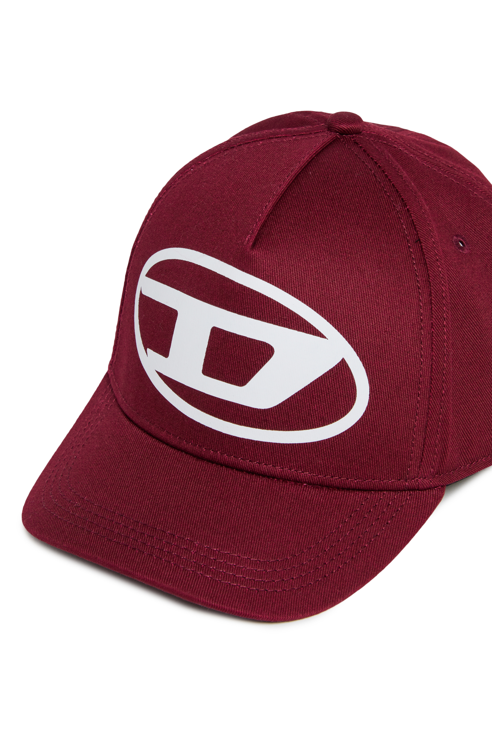 Diesel - FLIMO, Gorra de b&eacute;isbol con Logo Oval D estampado Hombre in Rojo - 3