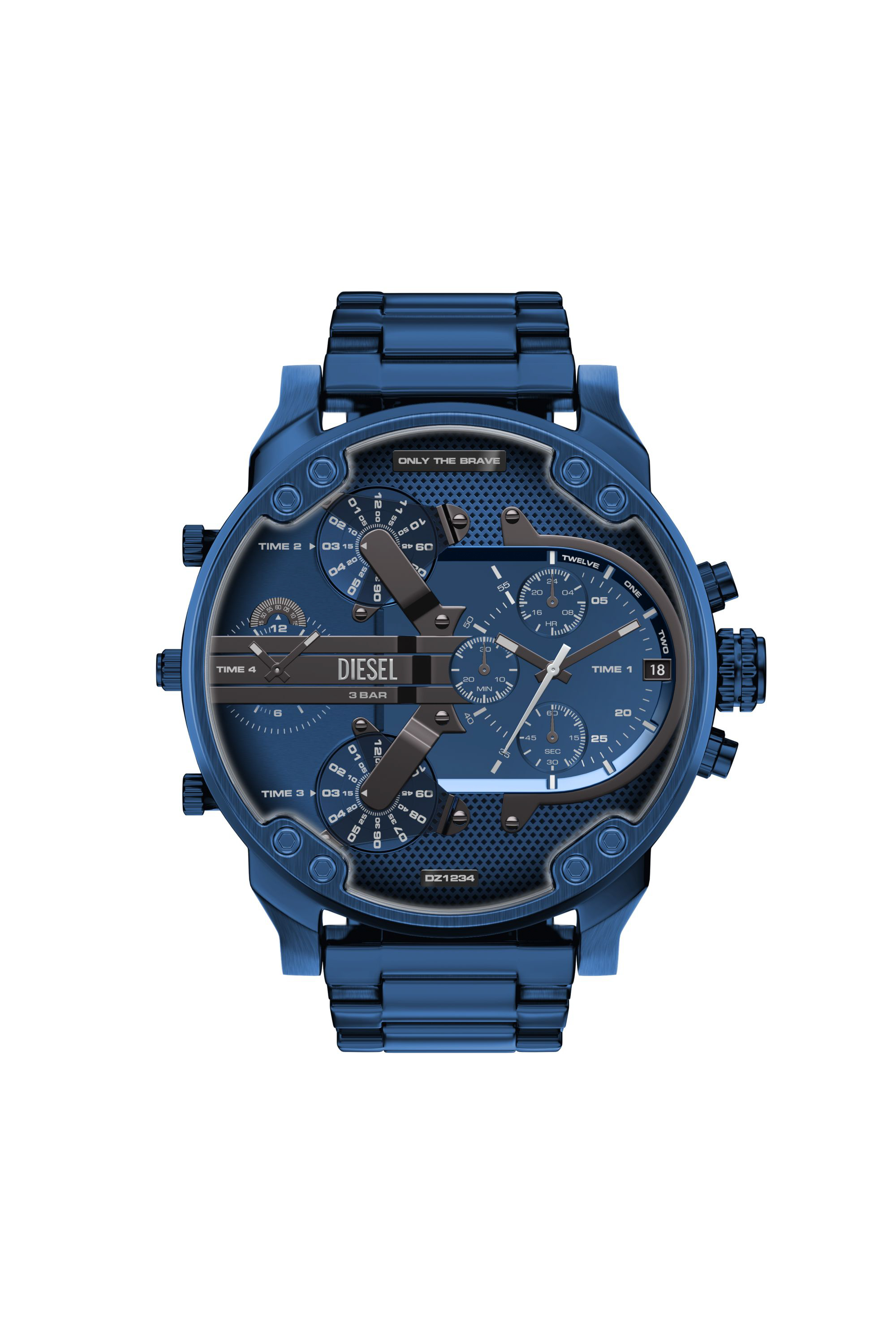 Diesel - DZ7496 WATCH, Reloj Mr. Daddy 2.0 Acero Inoxidable Azul Hombre in Azul marino - 1