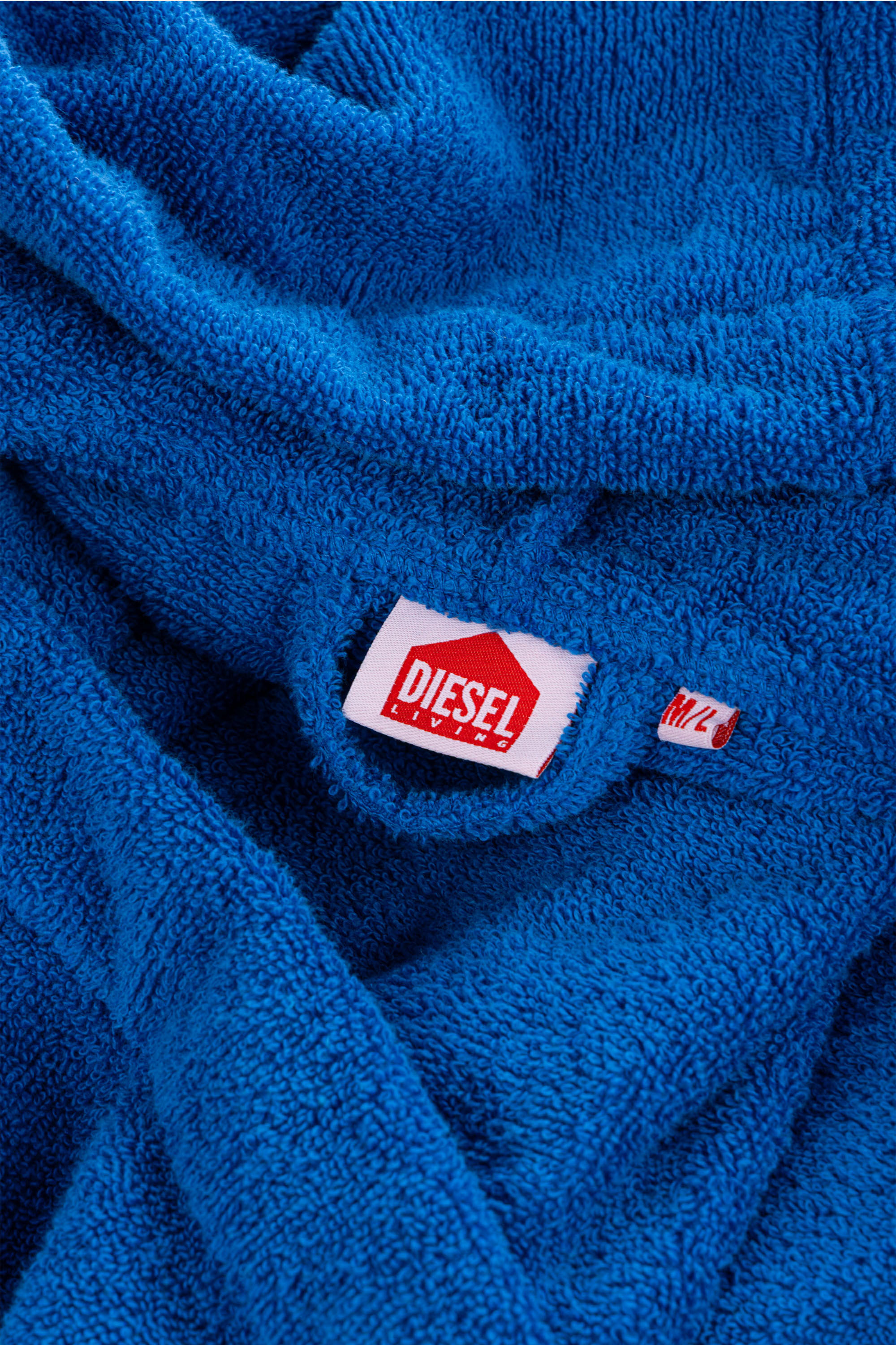 Diesel - 1015112 LOGO-COTTON BATHROBE SIZE M/L BL, Albornoz de Felpa de Algod&oacute;n, talla M/L Unisex in Azul marino - 3