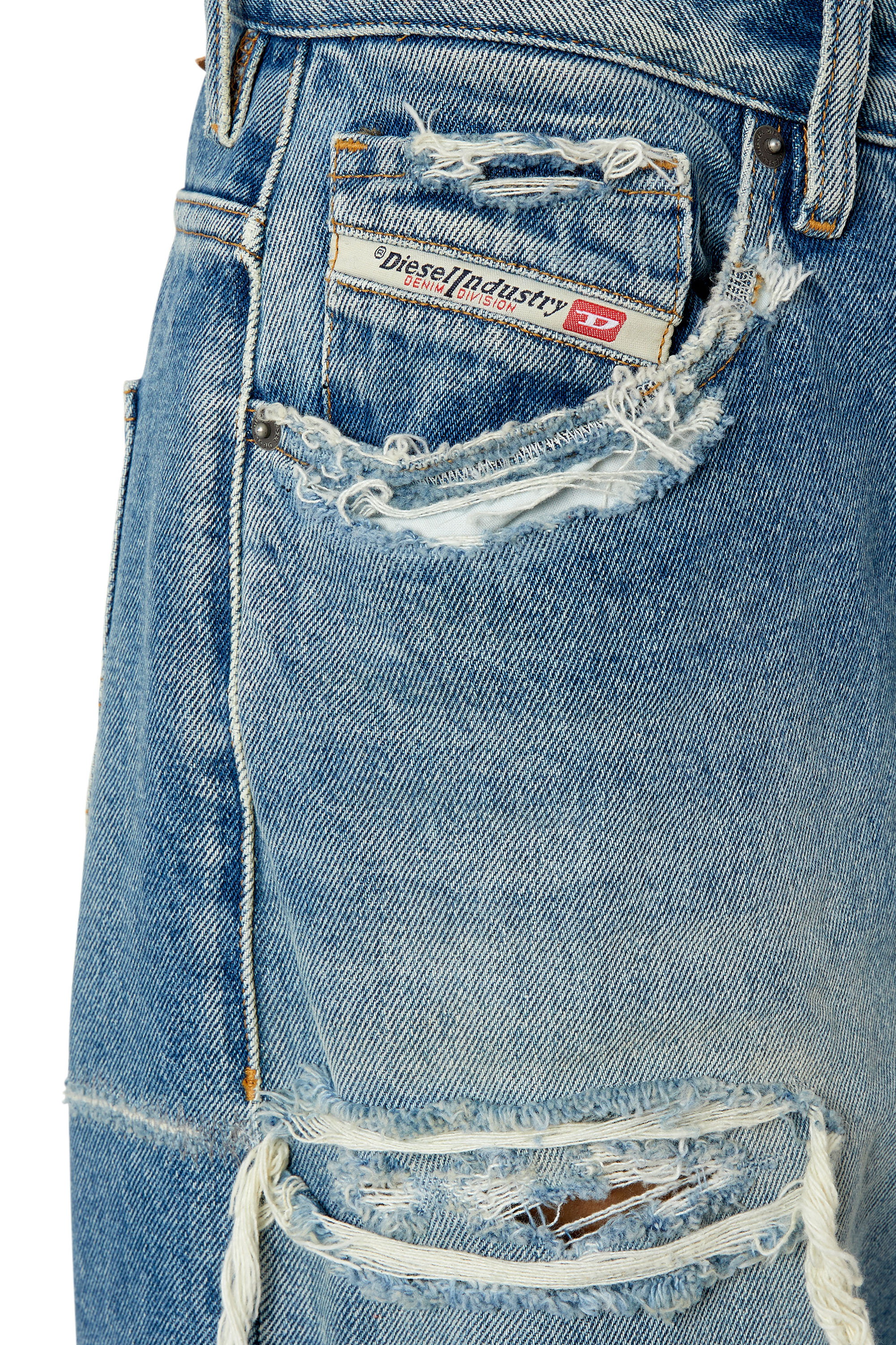 Diesel - 1999 007N3 Straight Jeans, Azul medio - Image 3