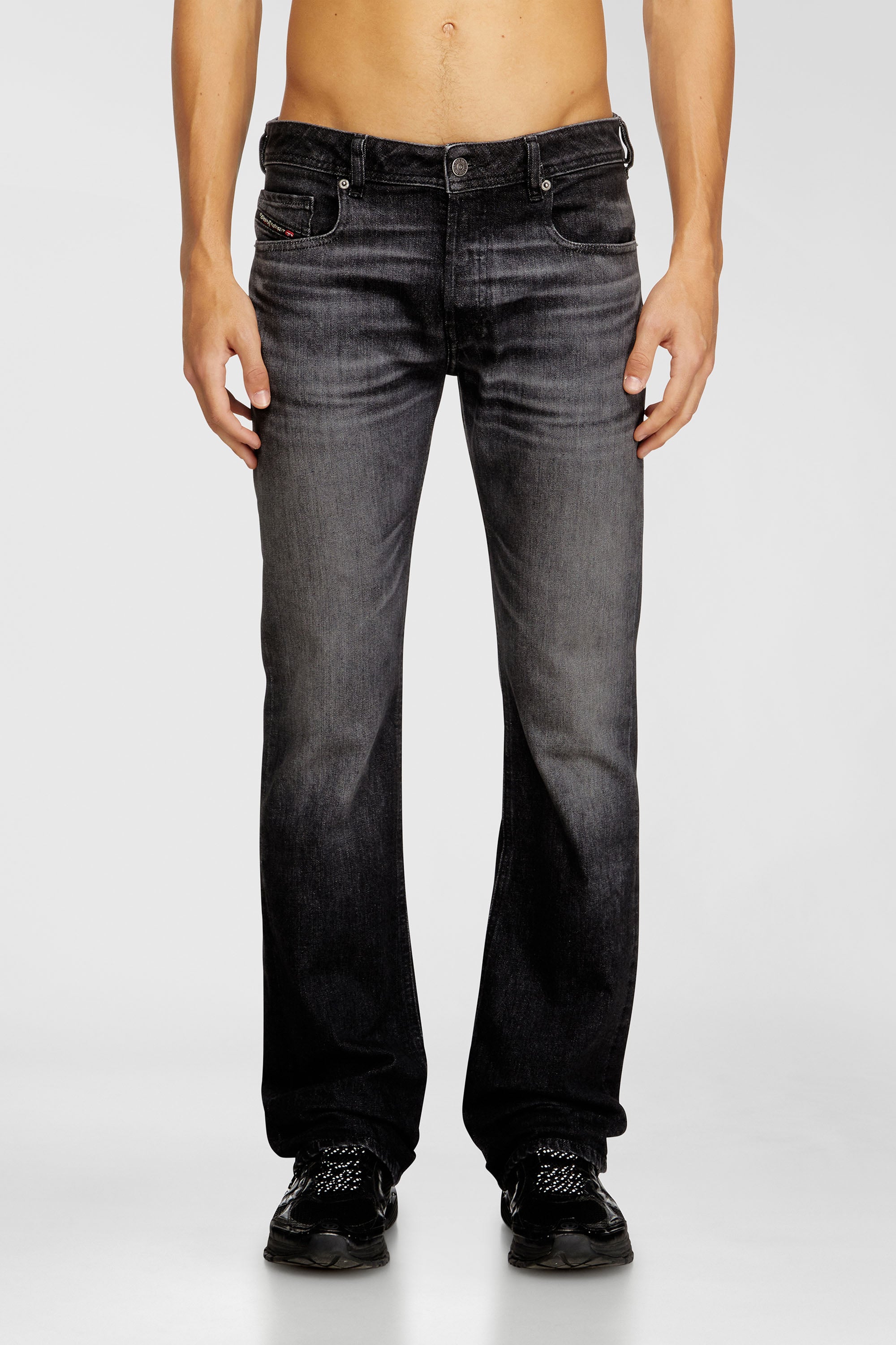 Diesel - Bootcut Jeans 2007 Zatiny 09N48 Hombre, Negro/Gris oscuro - 1