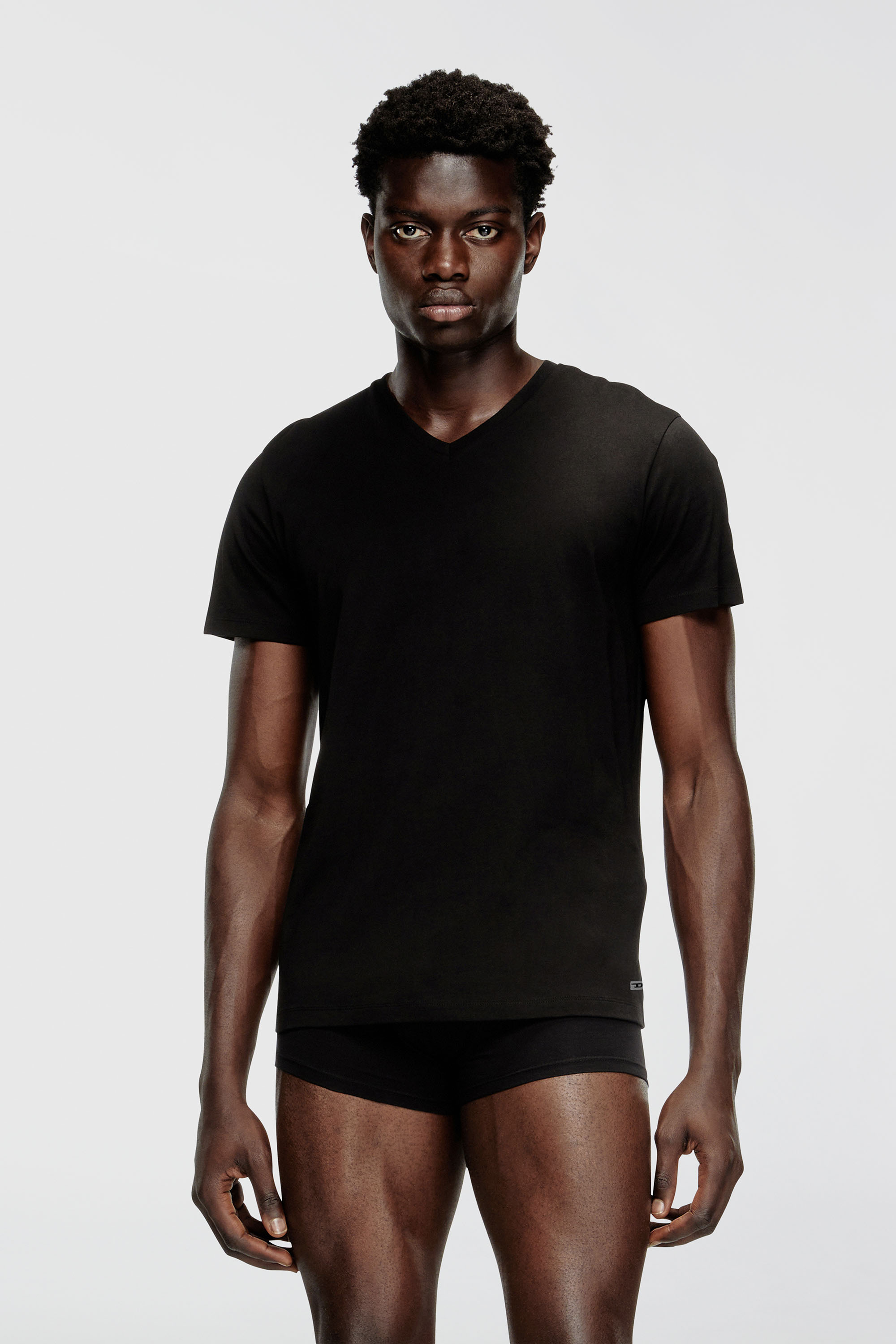 Diesel - MICHAEL-D-BOX-3PACK, Lote de tres camisetas con cuello de pico Hombre in Negro - 2