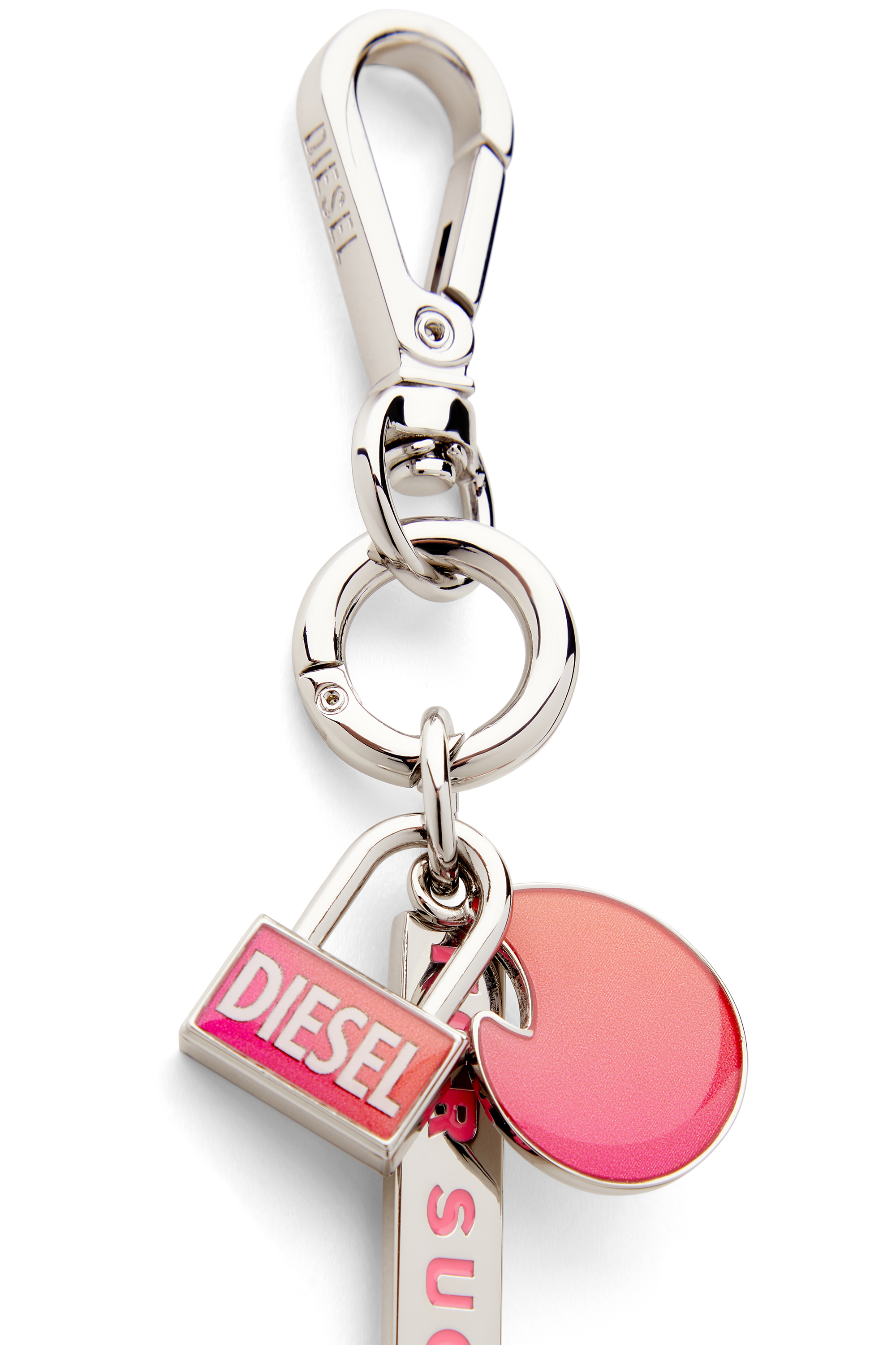 Diesel - TINDER CHARM, Llavero met&aacute;lico con efecto degradado Unisex in Plateado - 4