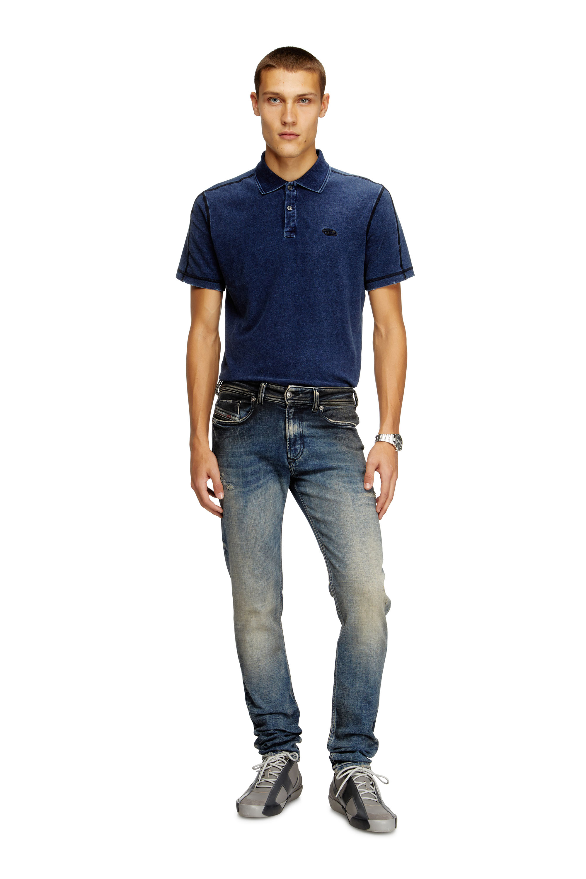 Diesel - Skinny Jeans 1979 Sleenker 09N15 Hombre, Azul medio - 2