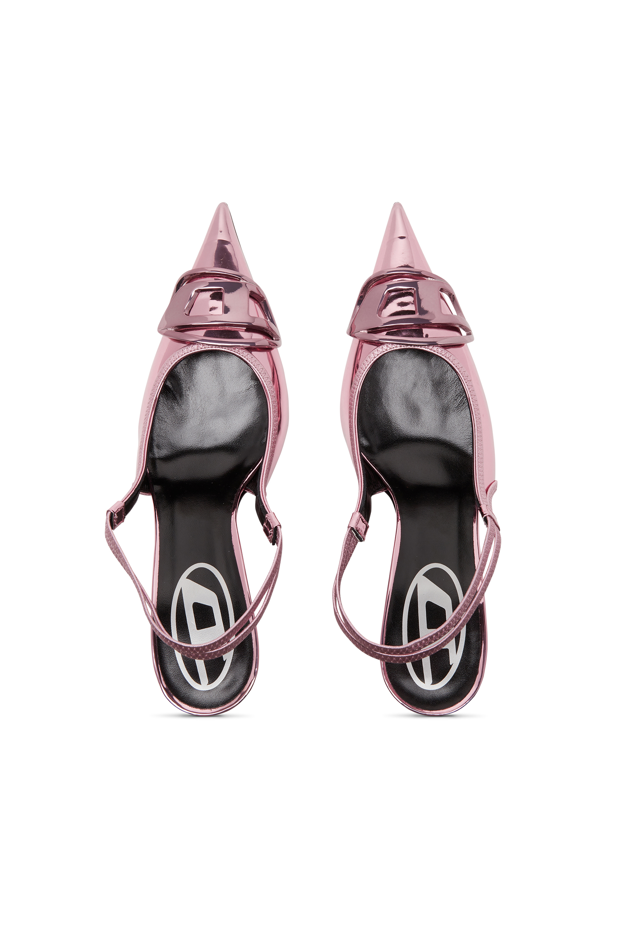Diesel - D-VENUS SB, Mujer D-Venus-Zapatos de salón sin talón con acabado espejado in Rosa - Image 5